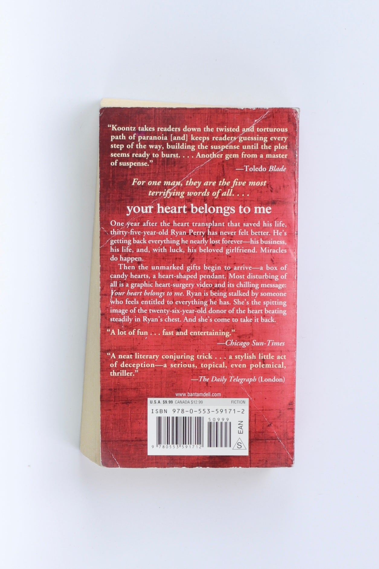 Libro Your heart Belmont TO me  by Dean koontz