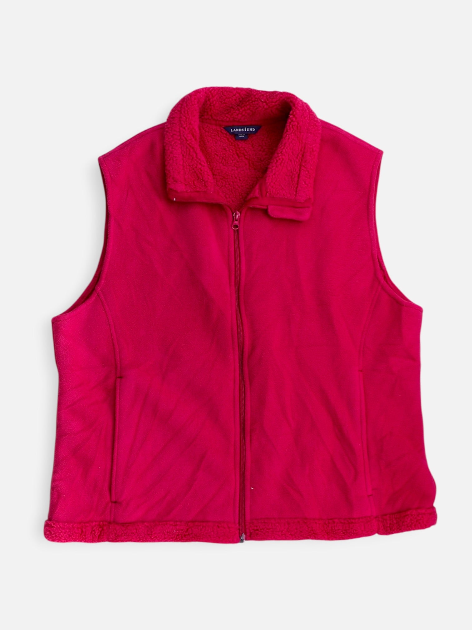 LANDS END Chaleco Casual - Mujer - Large