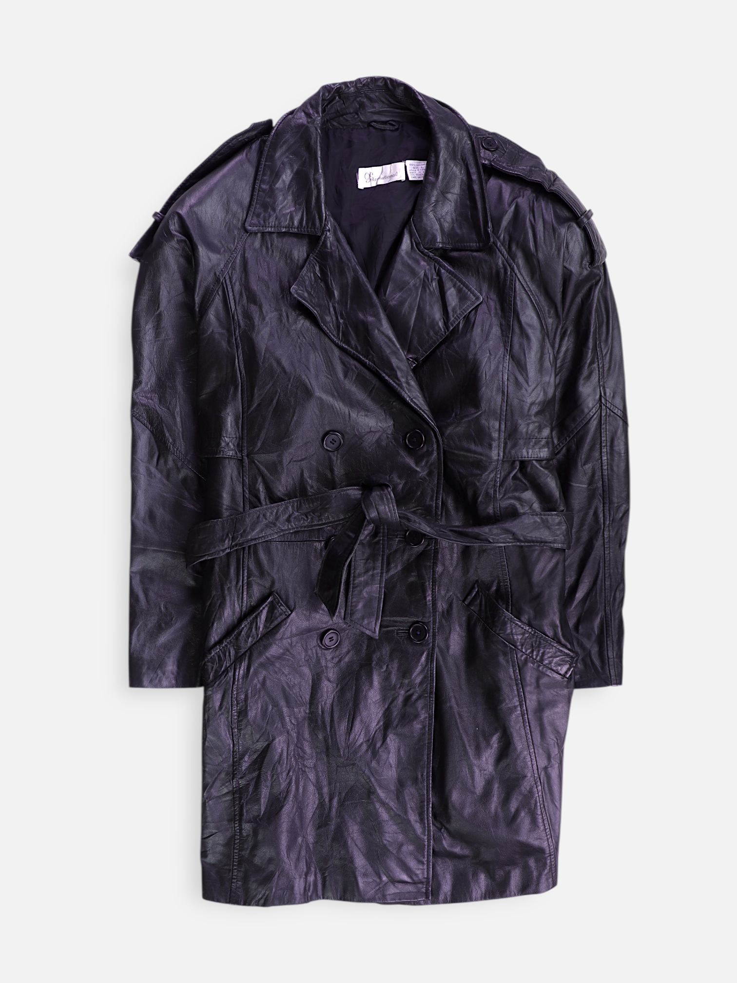 Chaqueta Trench coat Cuero - Hombre - Large