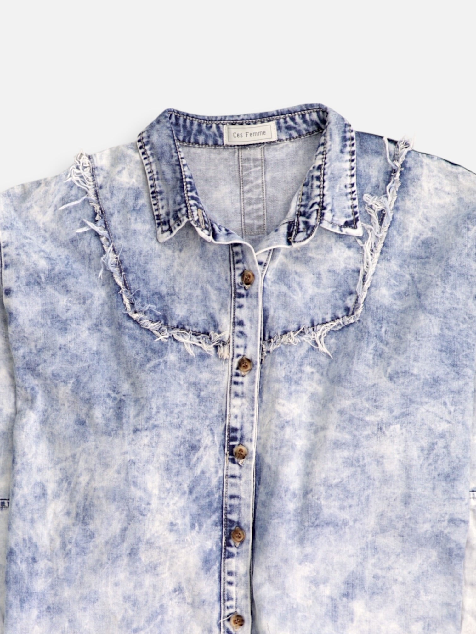 Chaqueta Denim  Basic - Mujer - Large