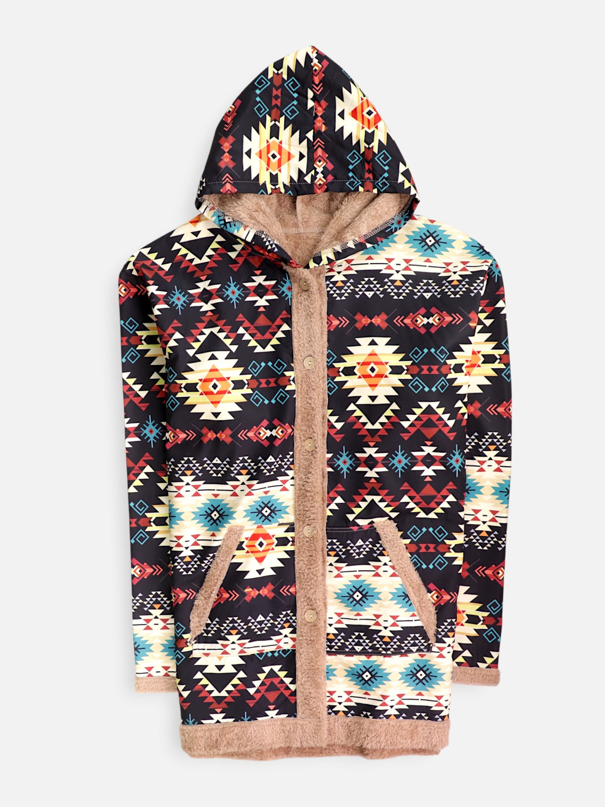 Sudadera Hoodie Color Block - Mujer - 4XL