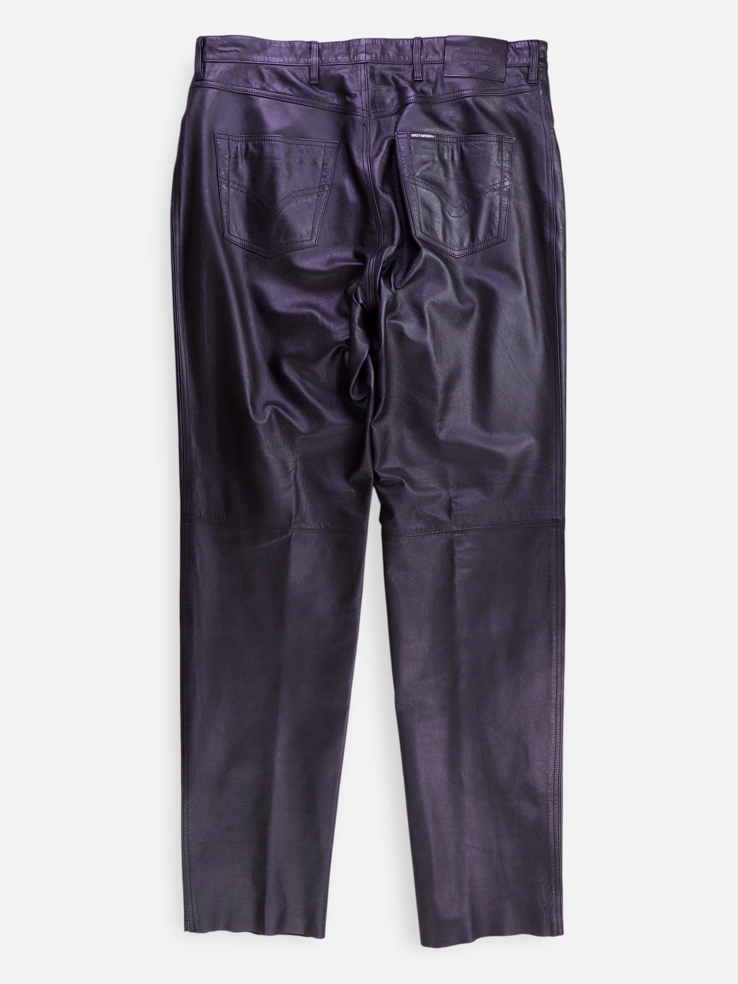 Harley Davidson Pantalon Regular Fit Cuero - Hombre - 38
