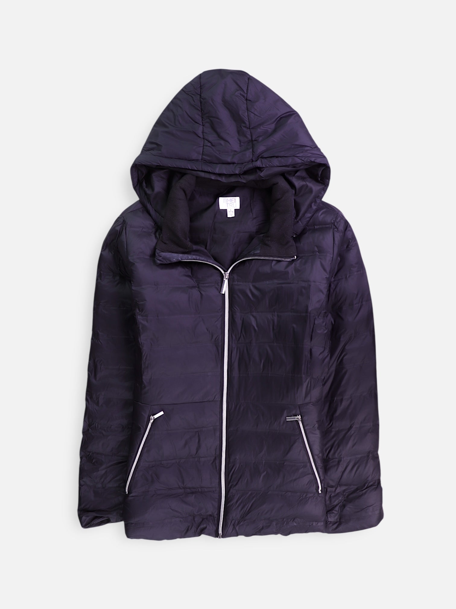 TIME THRU Chaqueta Puffer Impermeable - Mujer - Large