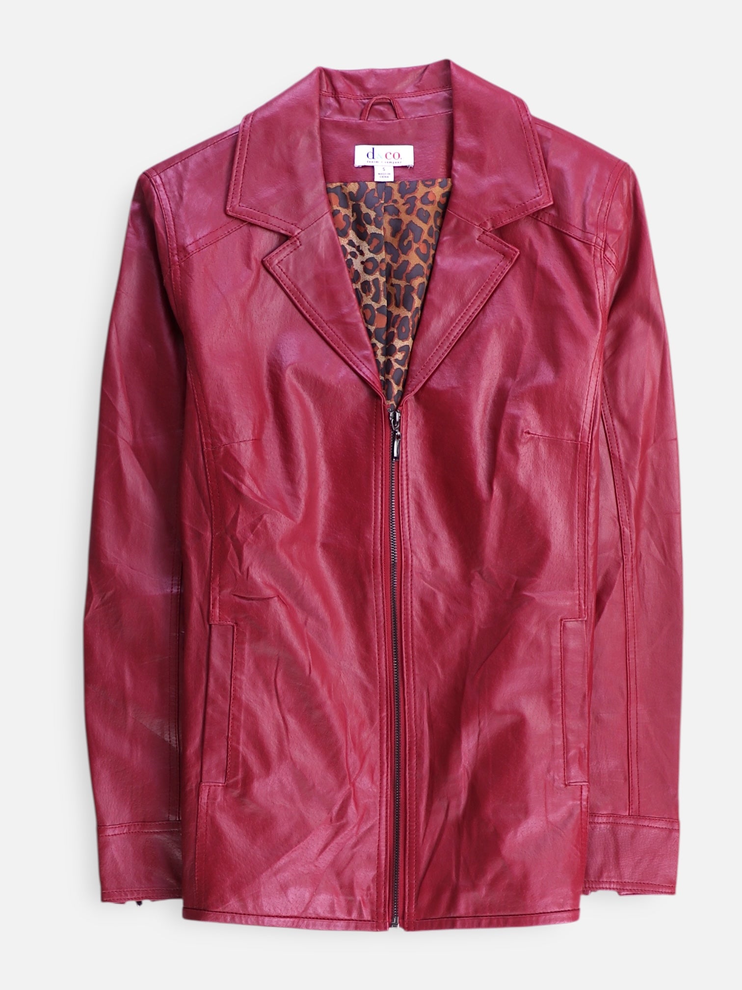 Chaqueta Cuero Basic - Mujer - Small