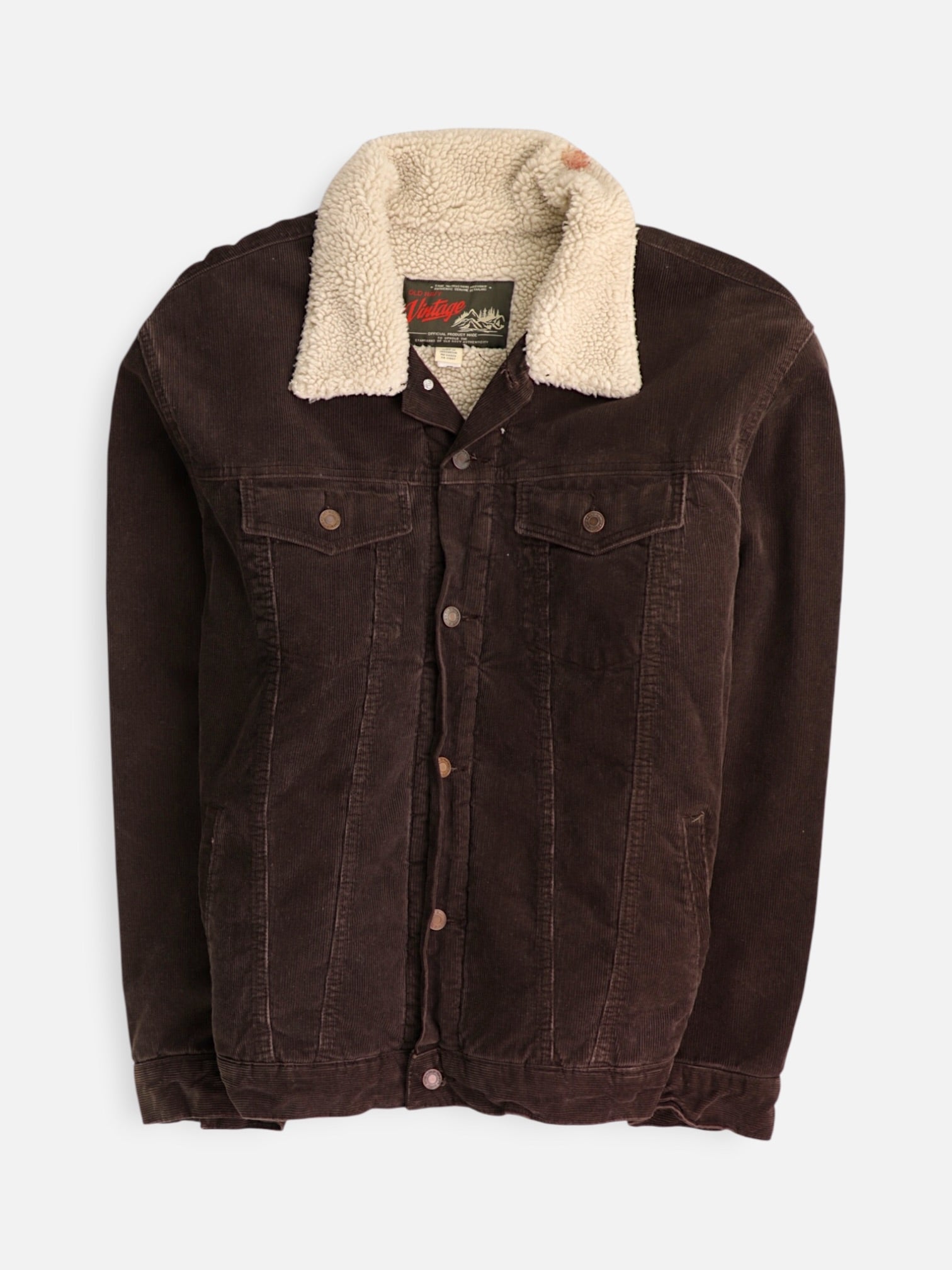 Old Navy Chaqueta Sherpa Trucker Corduroy - Hombre - XL