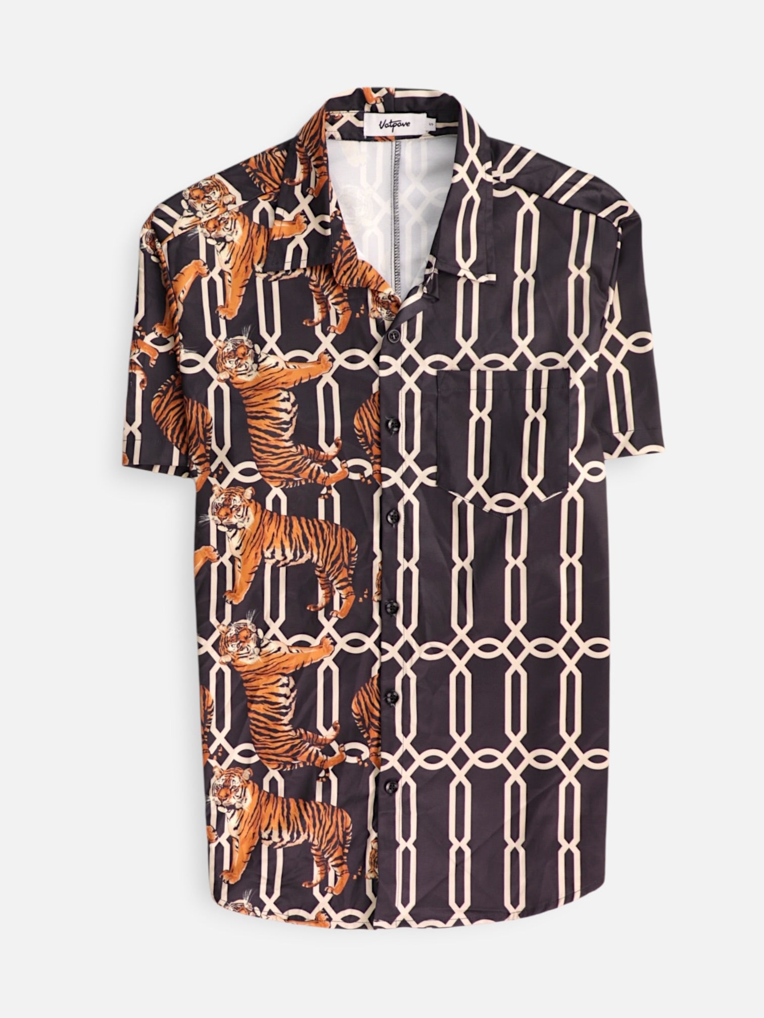 Camisa Color Block - Hombre - Small