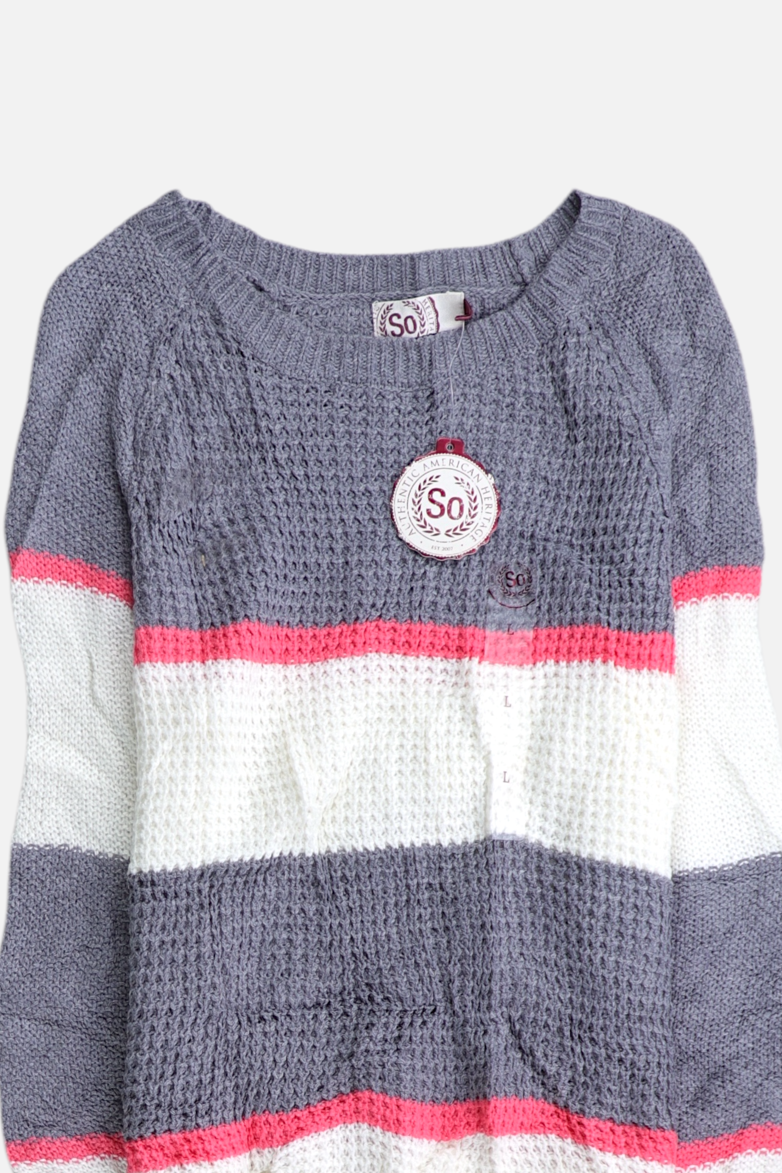 Sueter Knit Color Block - Mujer - Large