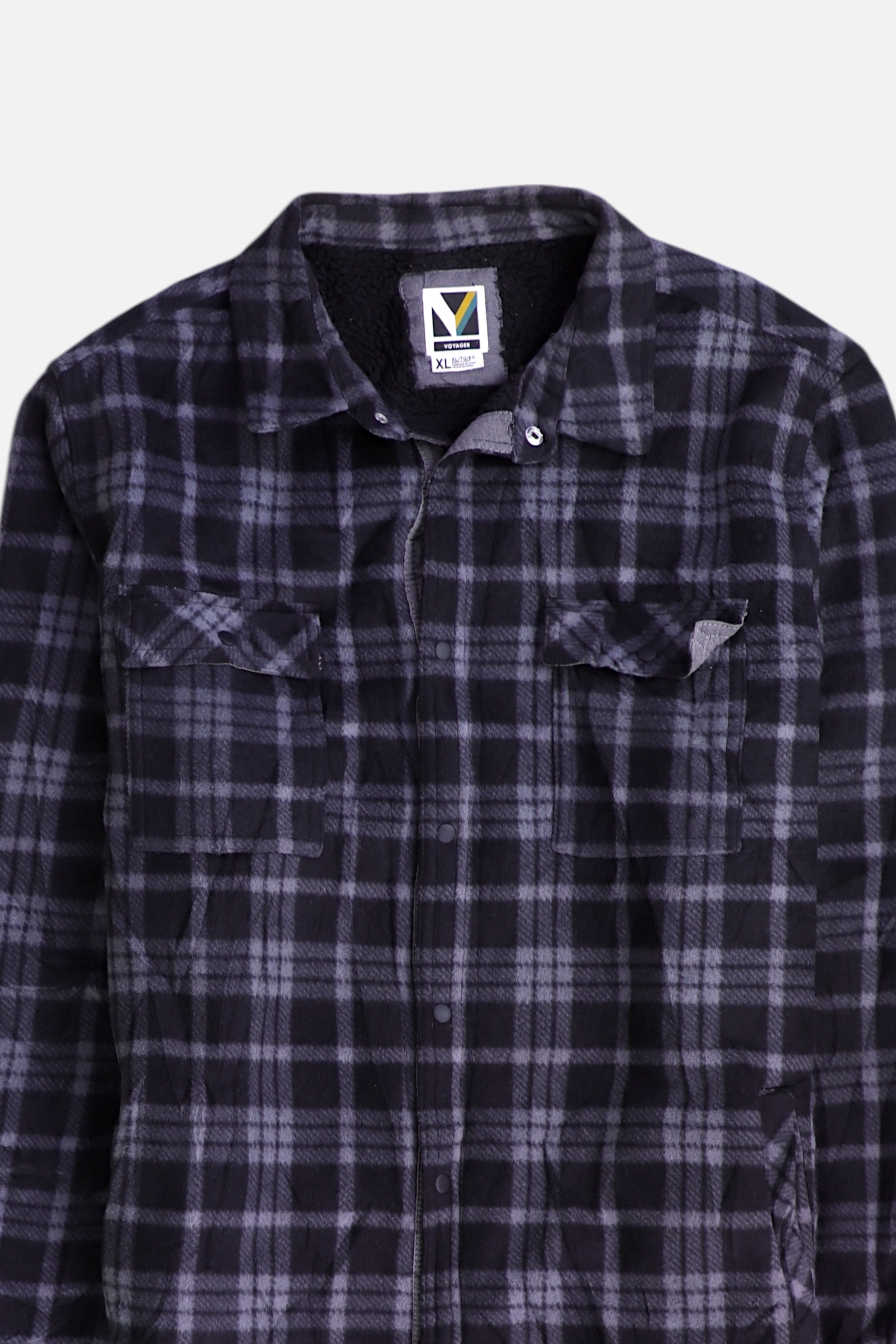 Chaqueta Sobrecamisa Color Block - Hombre - XL