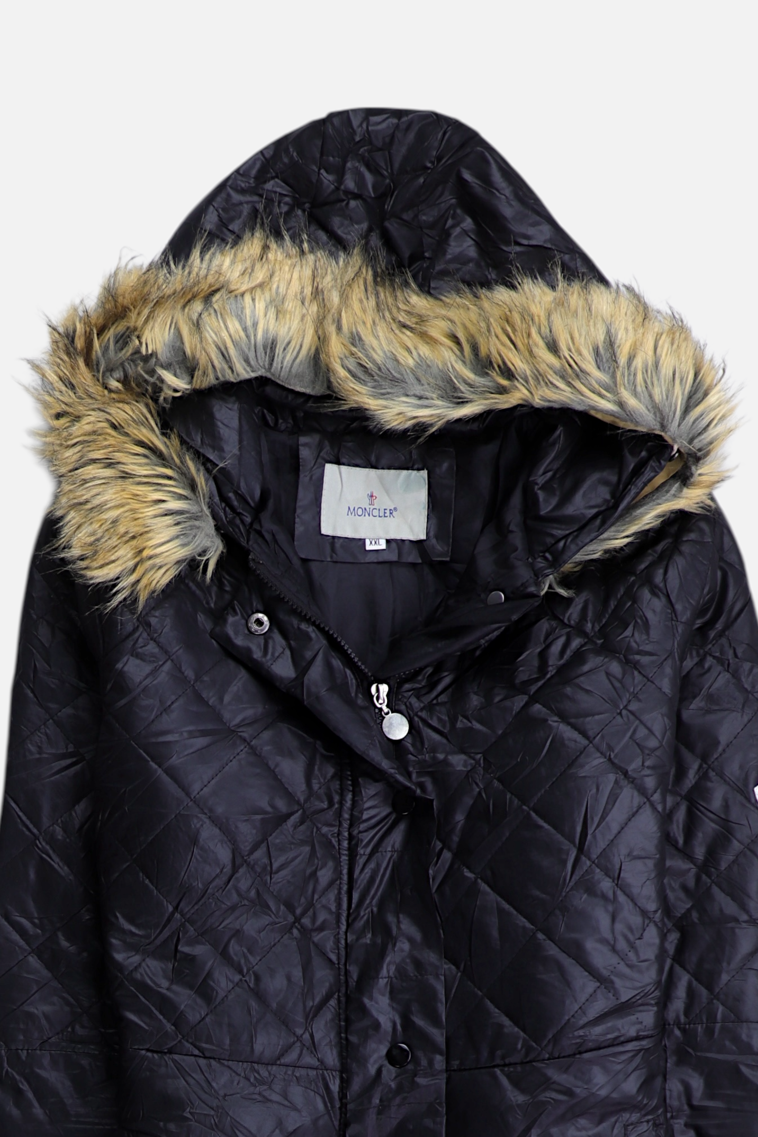 MONCLER Dupe Abrigo Impermeable Puffer - Mujer - 2XL