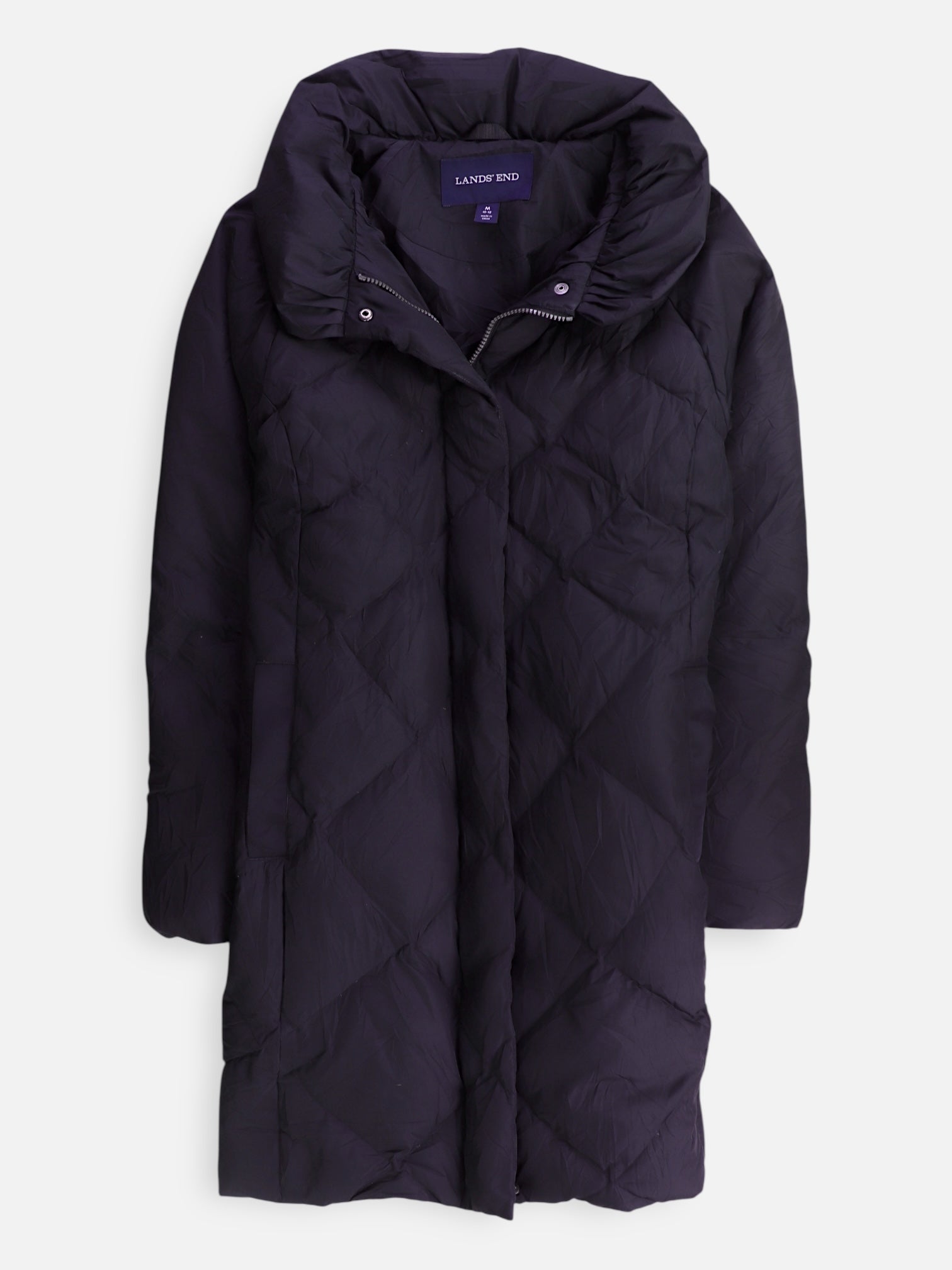 LANDS END Abrigo Impermeable Puffer - Mujer - Medium