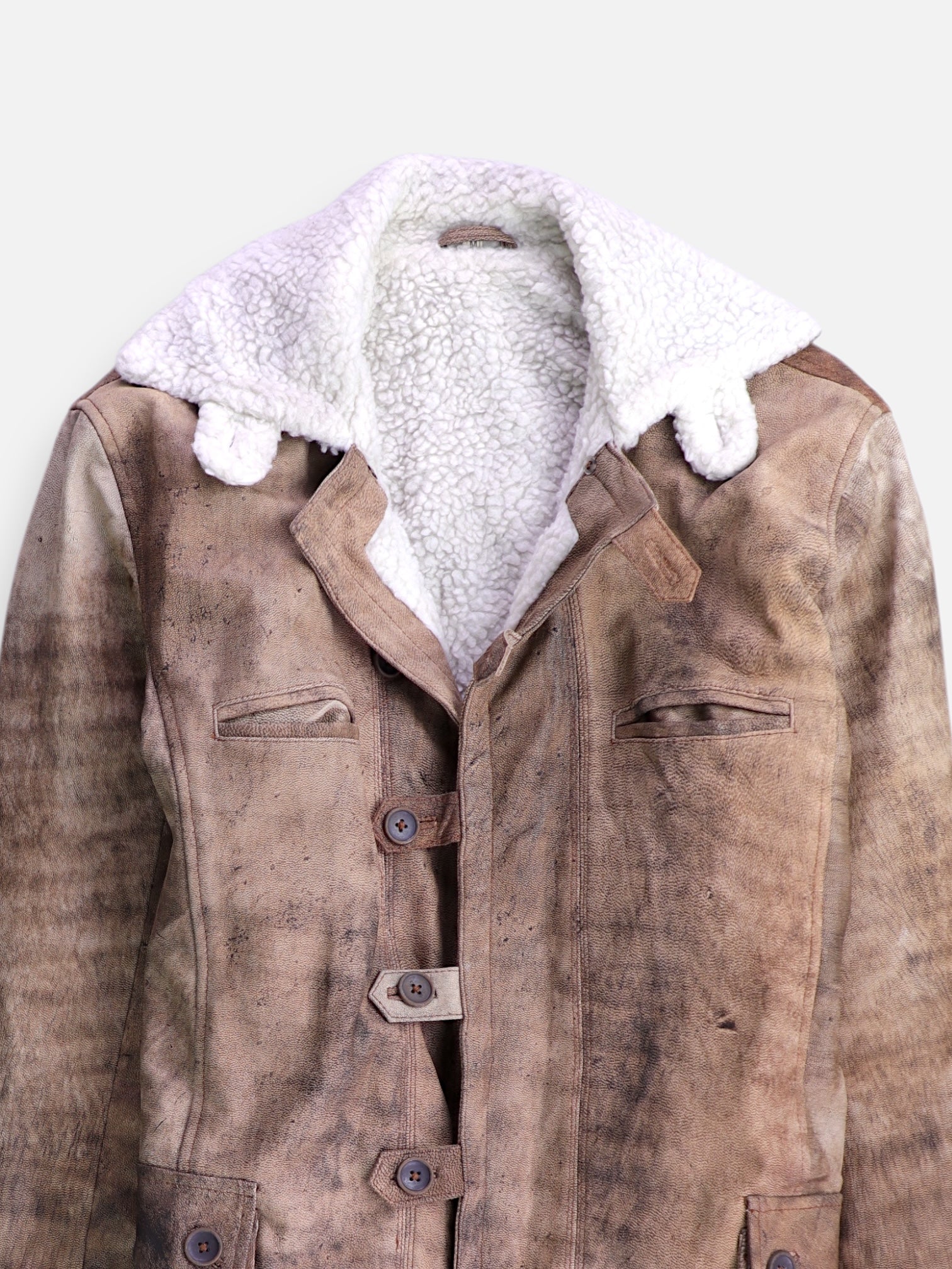 Abrigo  Single breasted trench Cuero - Hombre - Medium