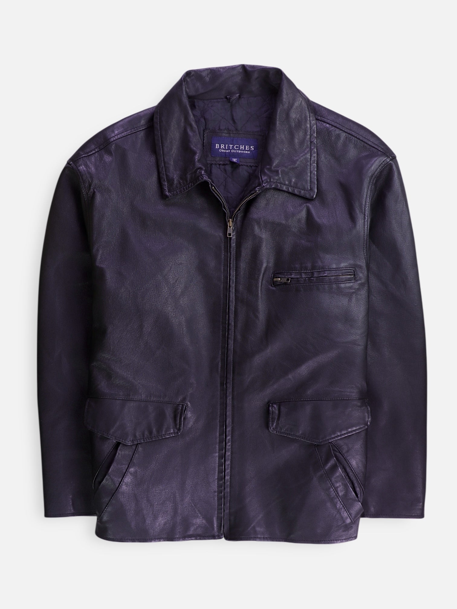 Chaqueta Cuero Basic - Hombre - Large