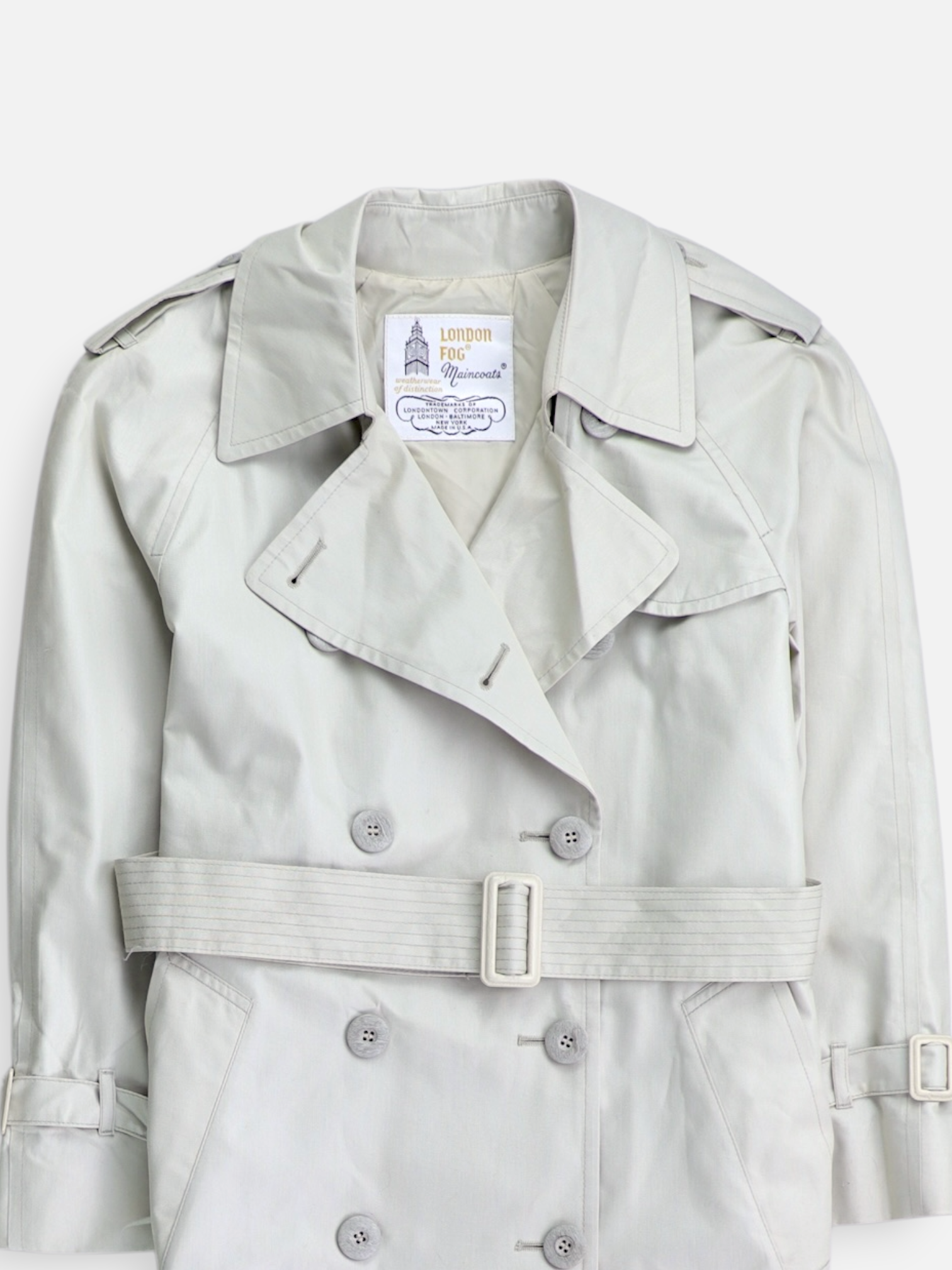 LONDON FOG Abrigo Trench Coat Casual - Mujer - 4 petite