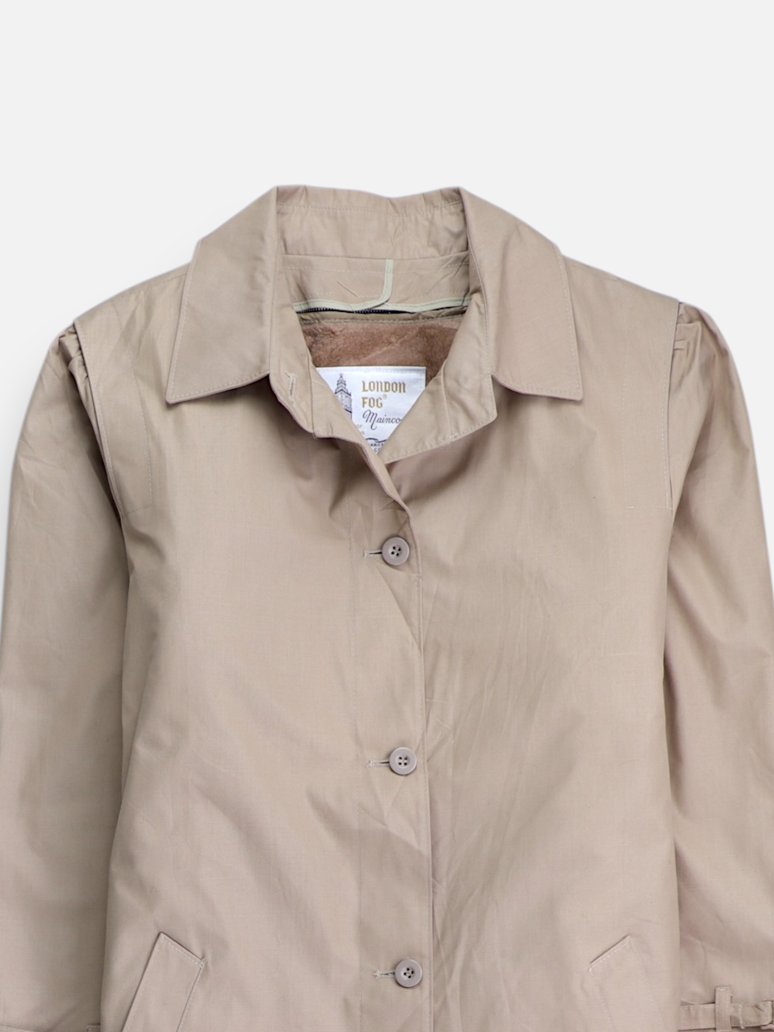 LONDON FOG Abrigo  Single breasted trench Casual - Mujer - 14R