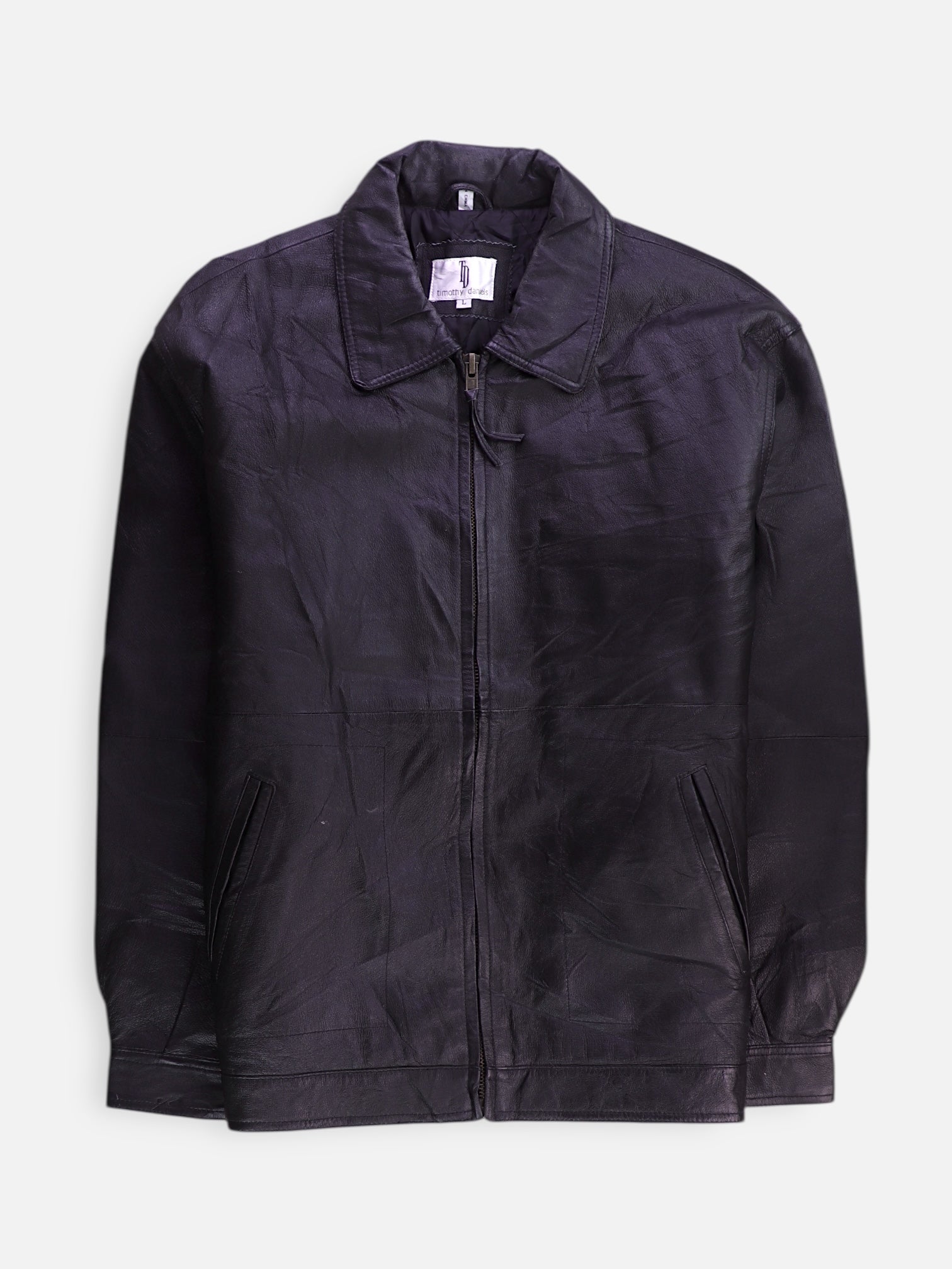 Chaqueta Cuero Basic - Hombre - Large