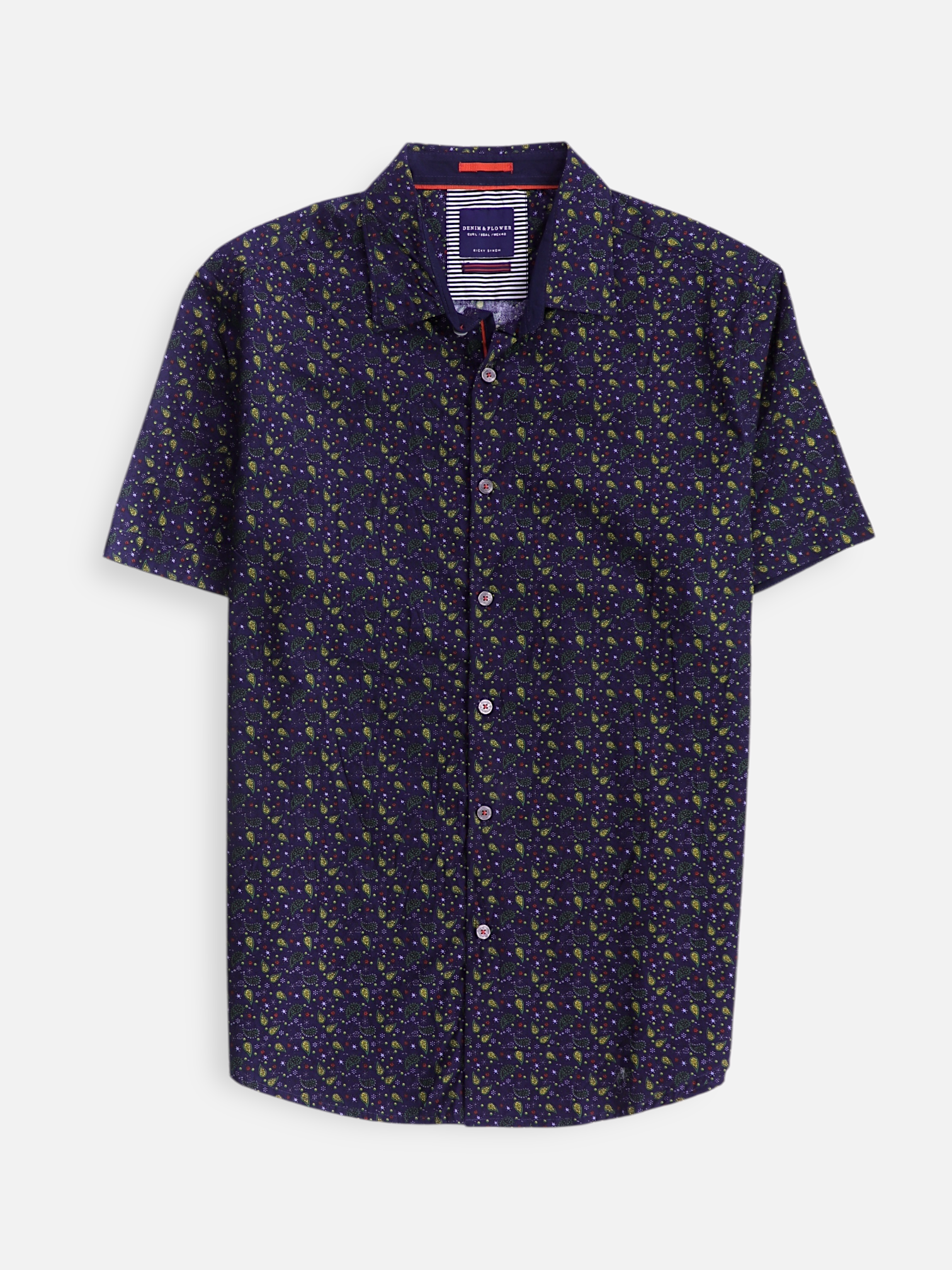 DENIM & FLOWER Camisa Casual - Hombre - Large
