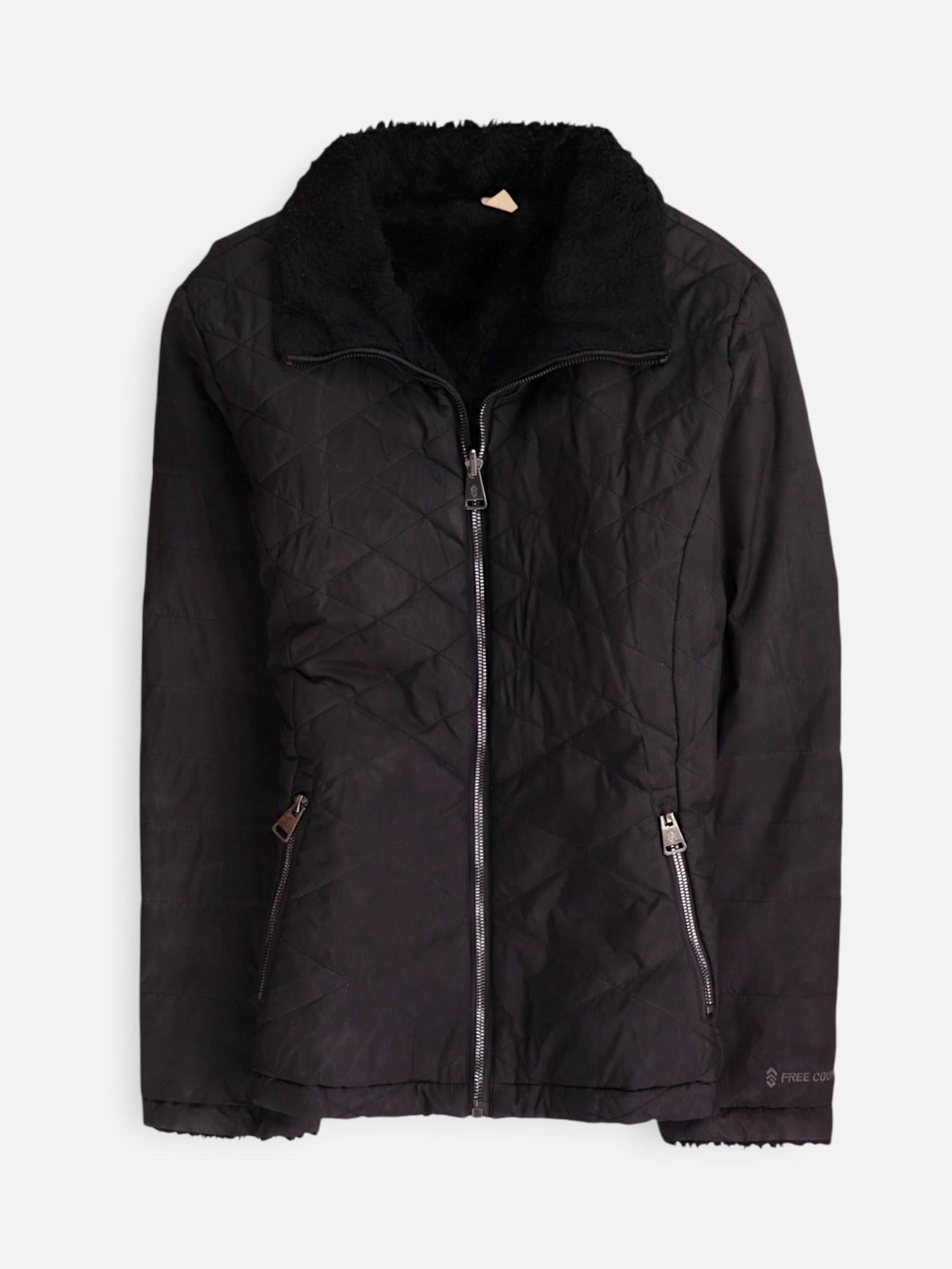 FREE COUNTY Chaqueta Impermeable Reversible - Mujer - Medium