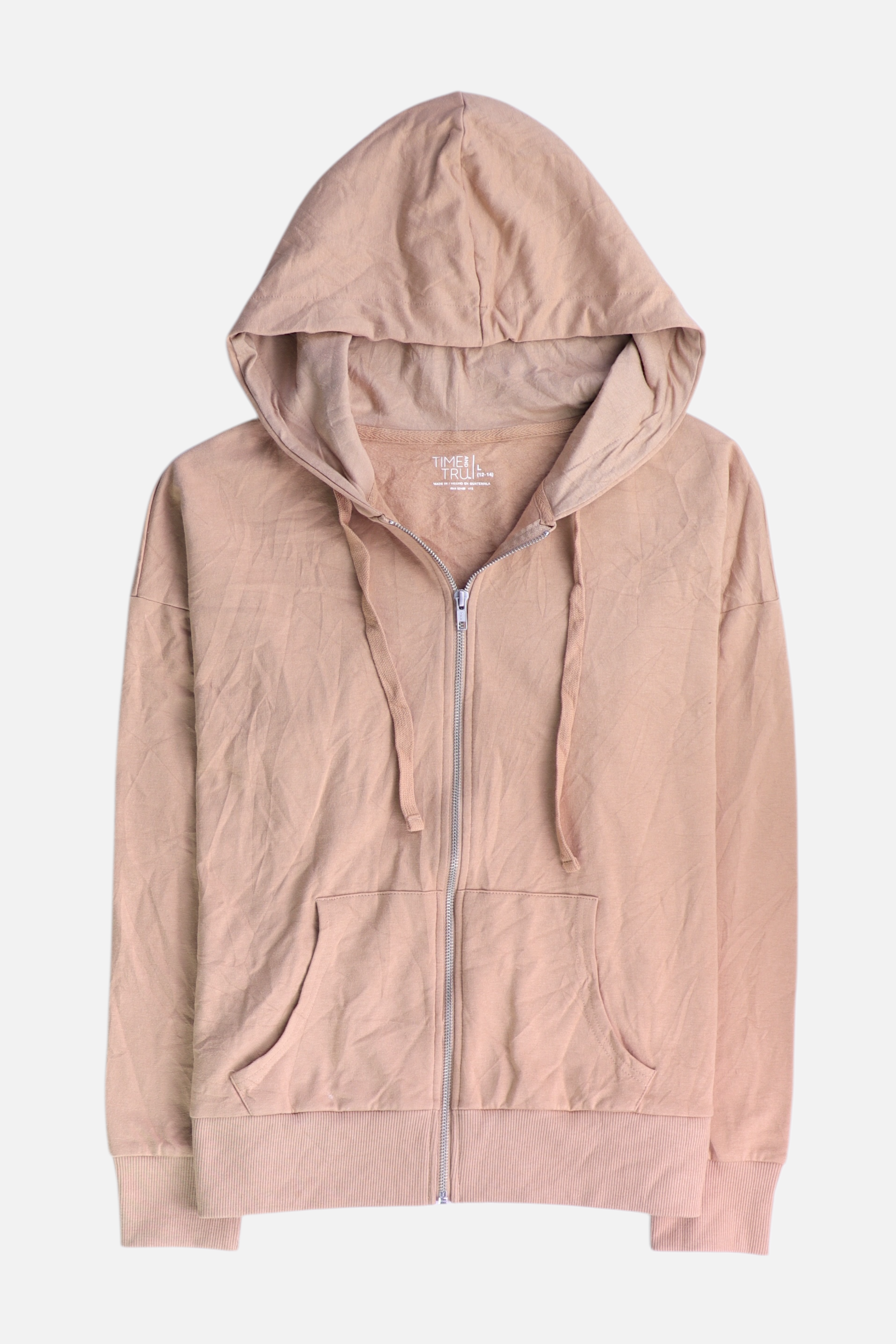 TIME THRU Sudadera Hoodie Basic - Niña - Large - 12-14Y (Años)