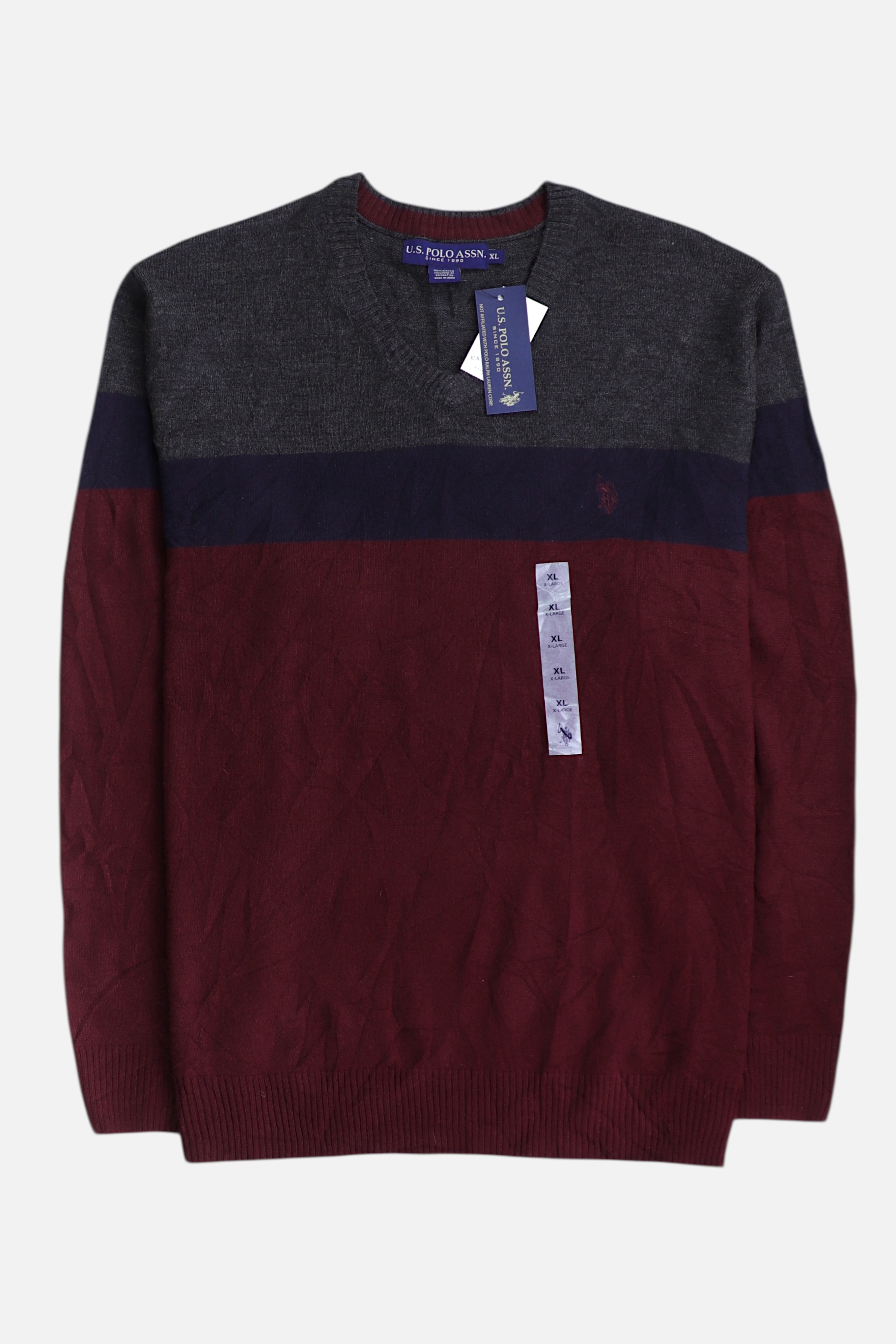 US Polo ASSN Sueter Casual Color Block - Hombre - XL
