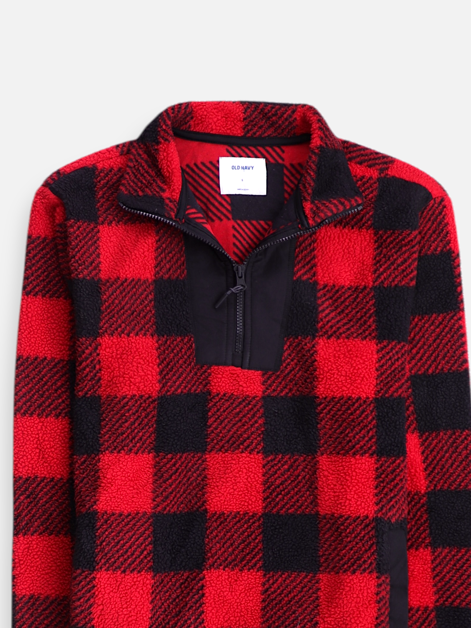 Old Navy Sueter Fleece Color Block - Hombre - Small