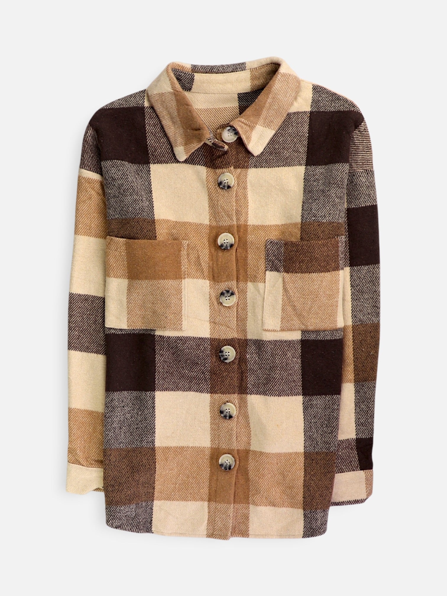 Chaqueta Sobrecamisa Color Block - Hombre - Large