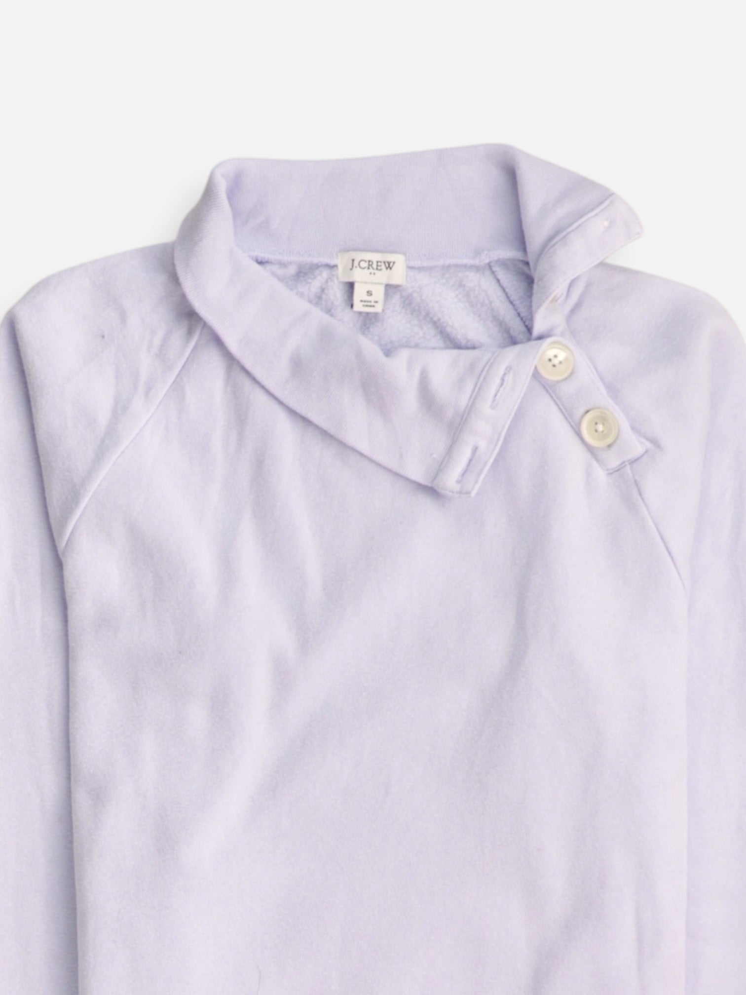 J CREW Sudadera Fleece Basic - Mujer - Small