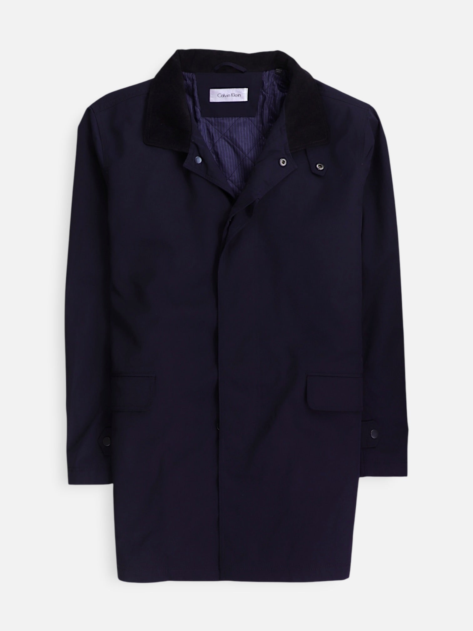 Calvin Klein Abrigo Impermeable Casual - Hombre - 40s