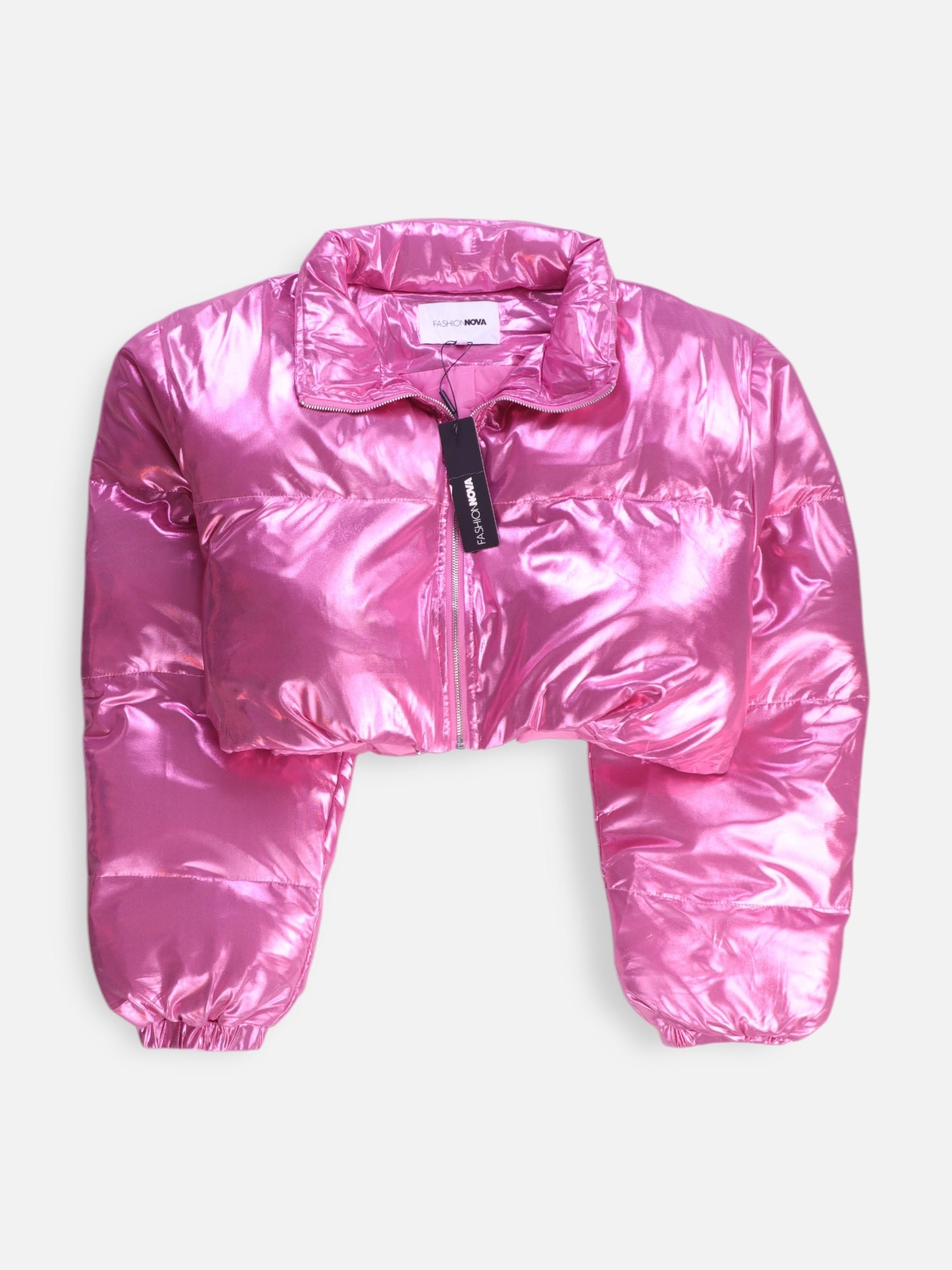 Fashionnova Chaqueta Puffer Crop Top - Mujer - 2XL