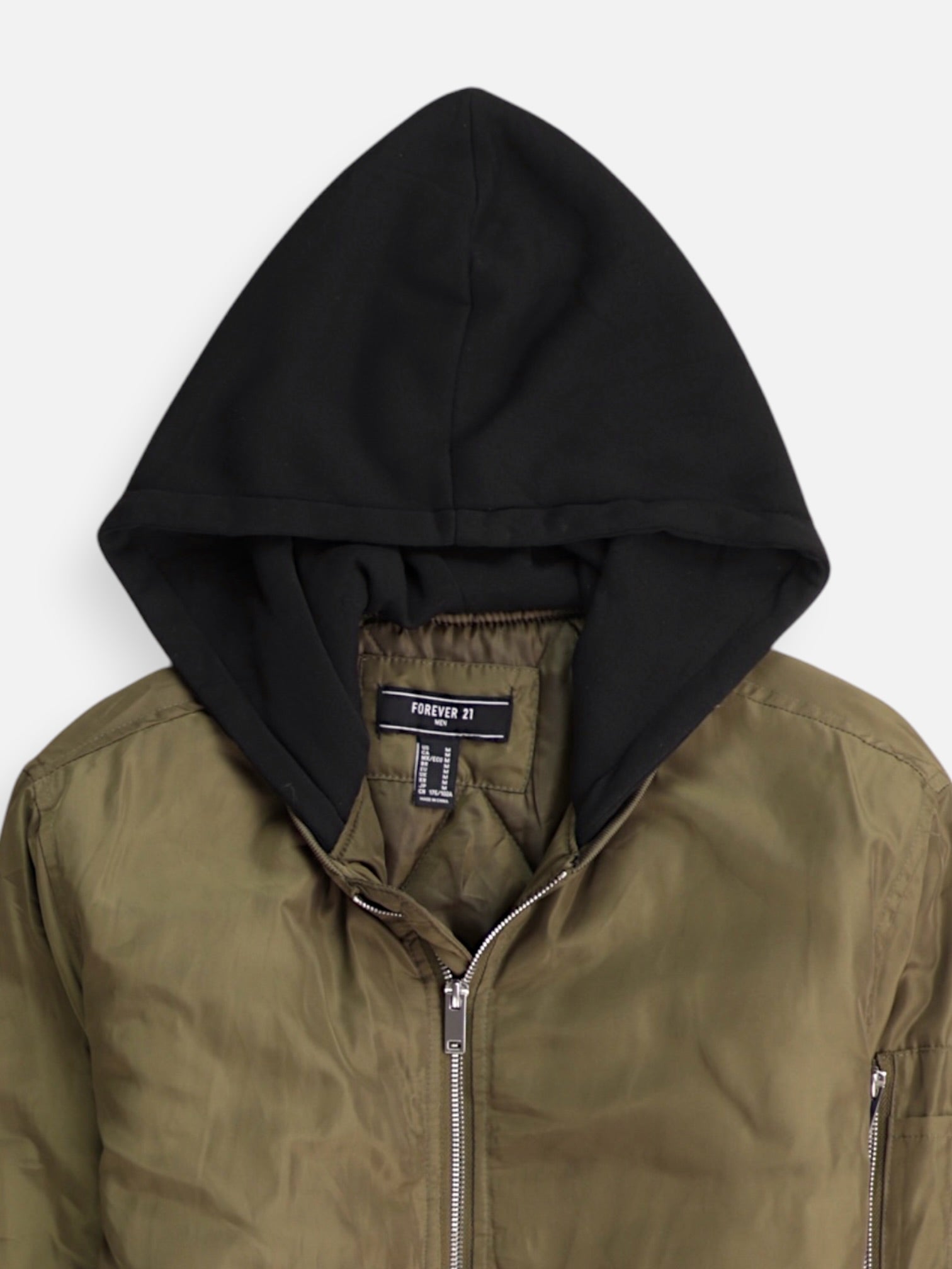 Forever 21 Chaqueta Bomber  Impermeable - Hombre - Medium