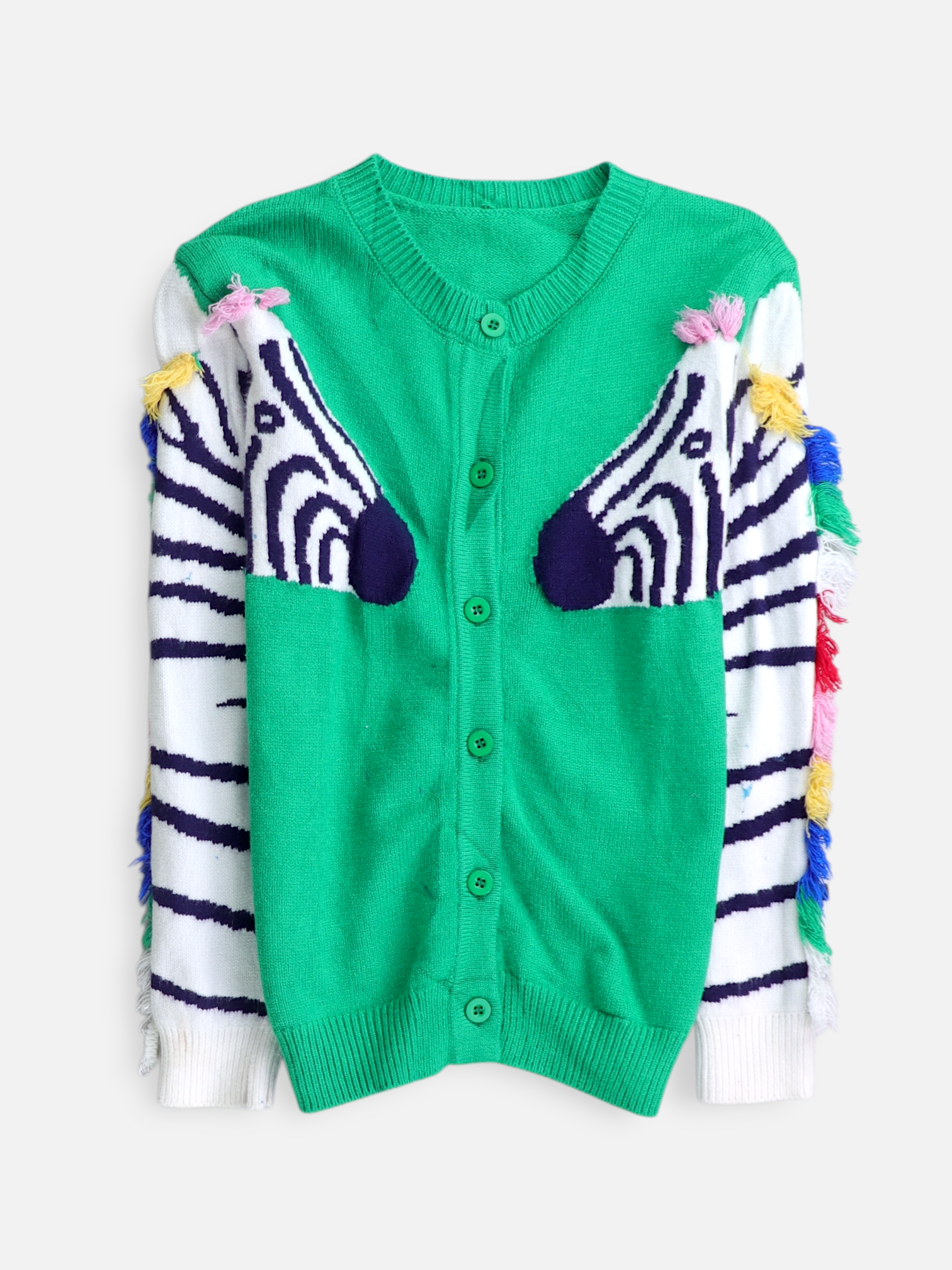 Sueter Cardigan Color Block - Niña - N/A - 10-12Y (Años)