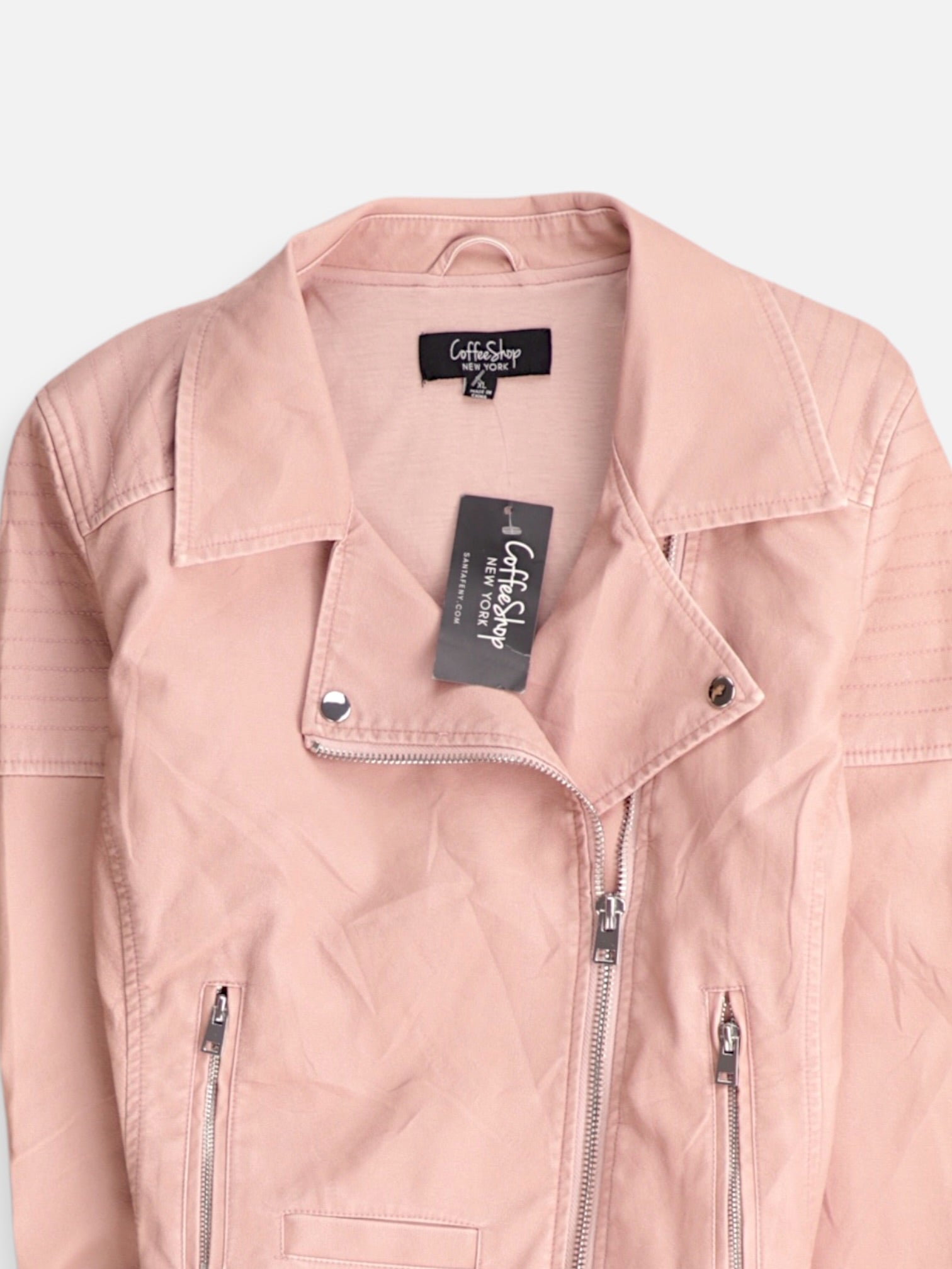 Chaqueta Motera Cuero - Mujer - XL