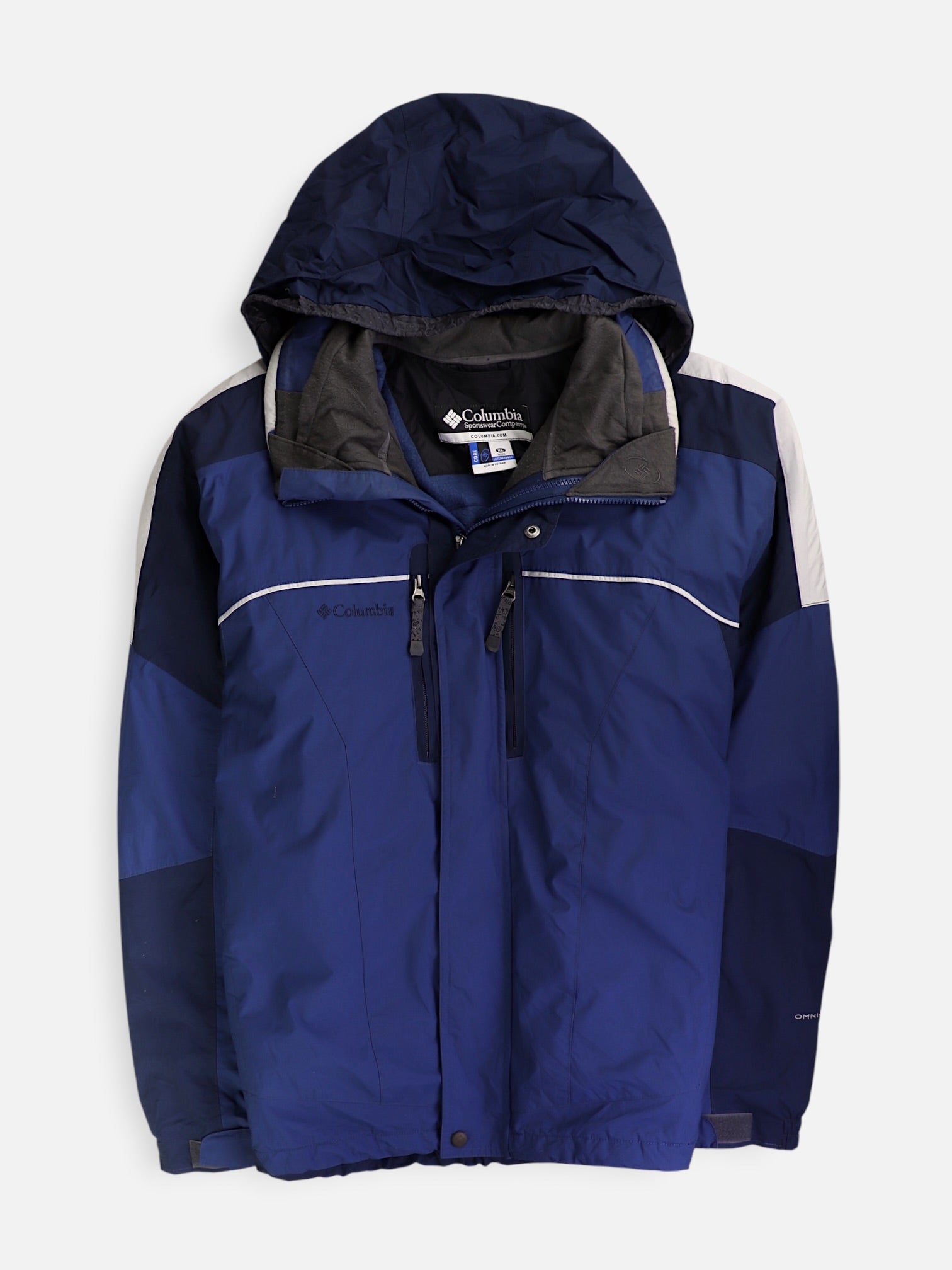 Columbia Chaqueta Impermeable Color Block - Hombre - XL