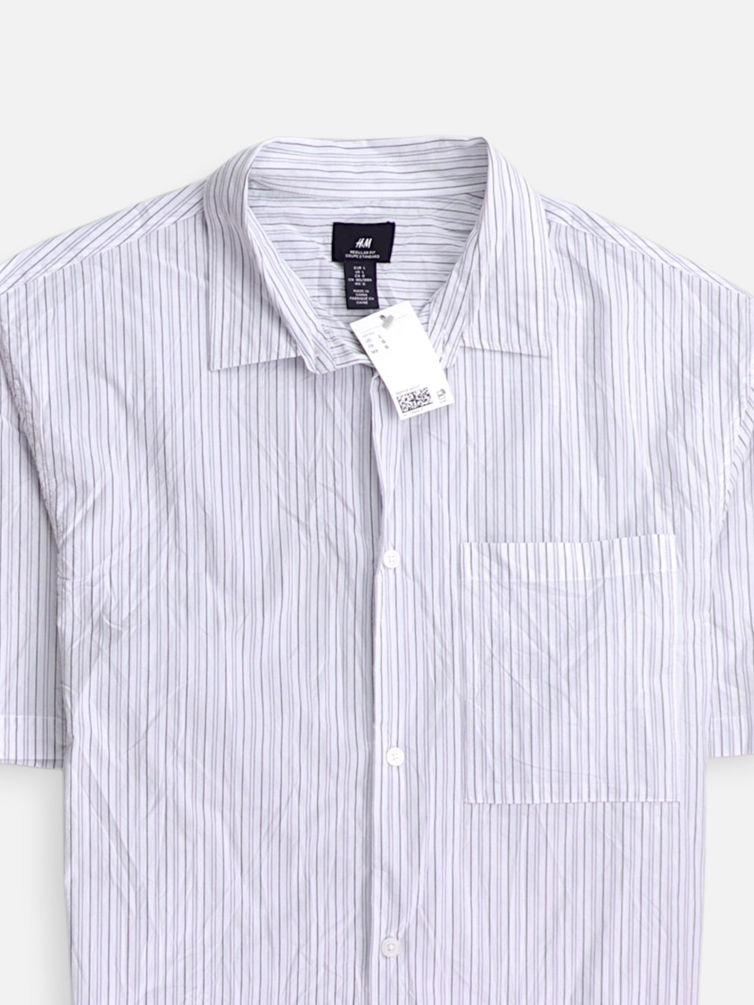 H&M Camisa Casual - Hombre - Large