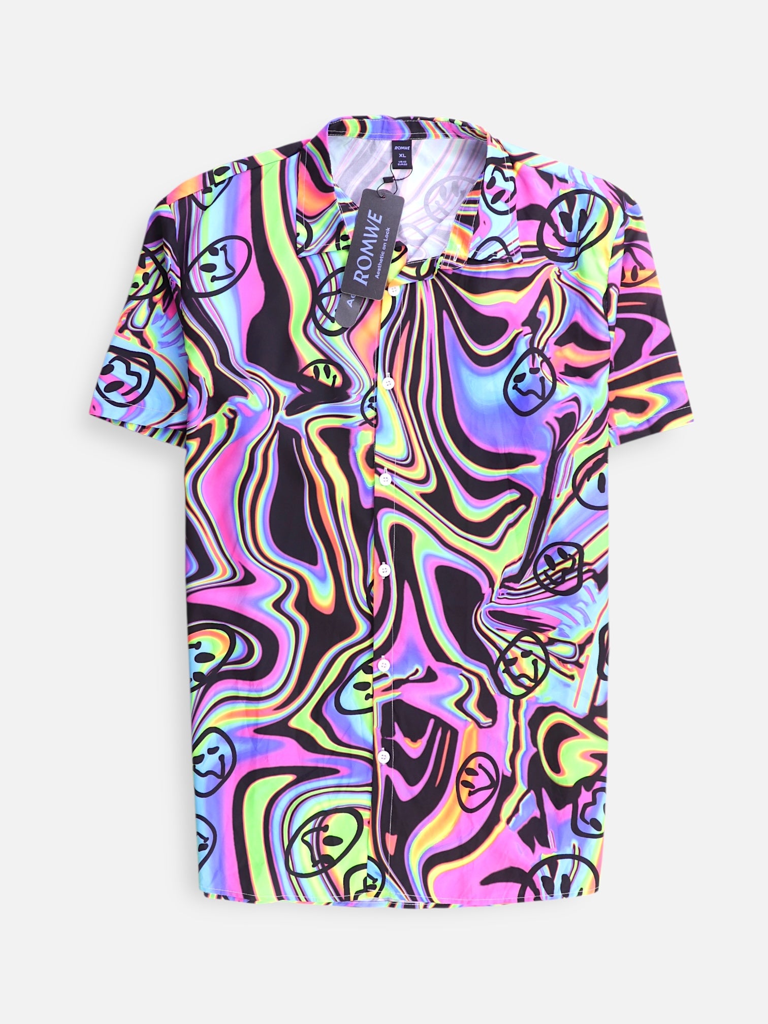 Camisa Color Block - Hombre - XL