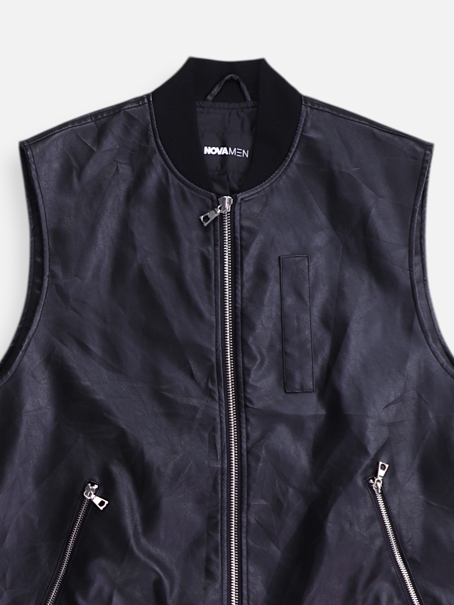 Fashionnova Chaleco Cuero - Hombre - XL