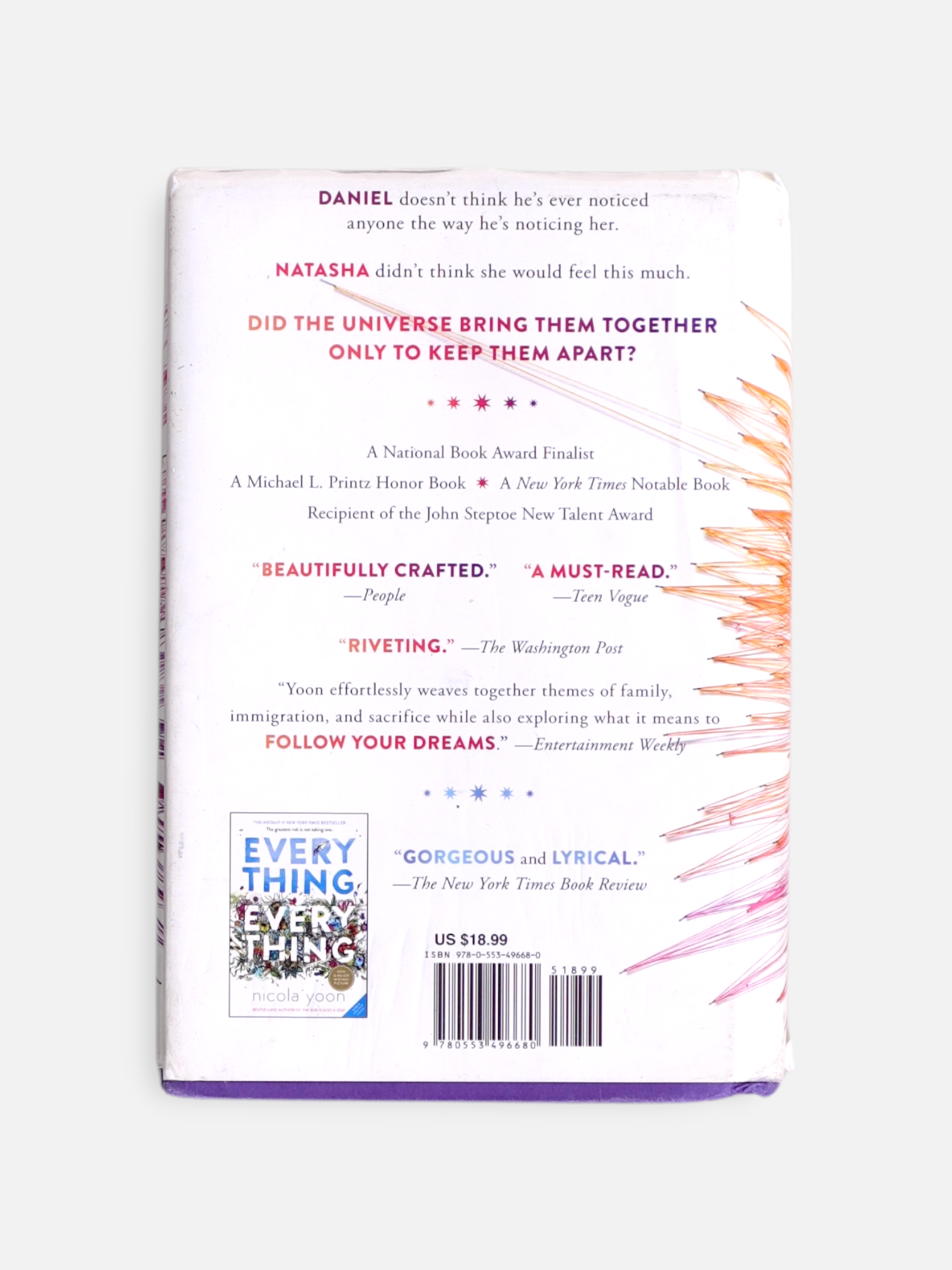 Libro THE SUN IS ALSO A STAR  by NICOLA YOON