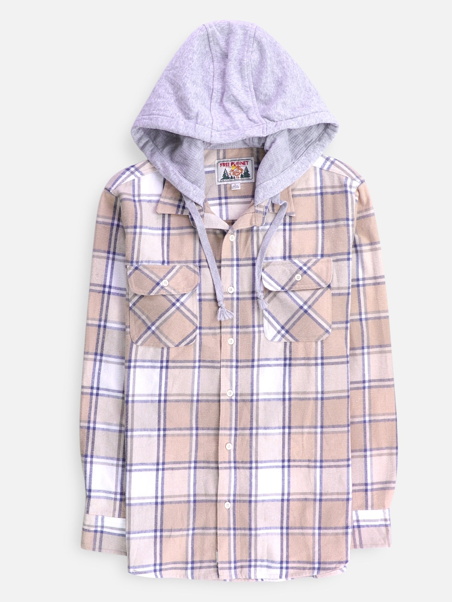 Chaqueta Sobrecamisa Color Block - Hombre - Large