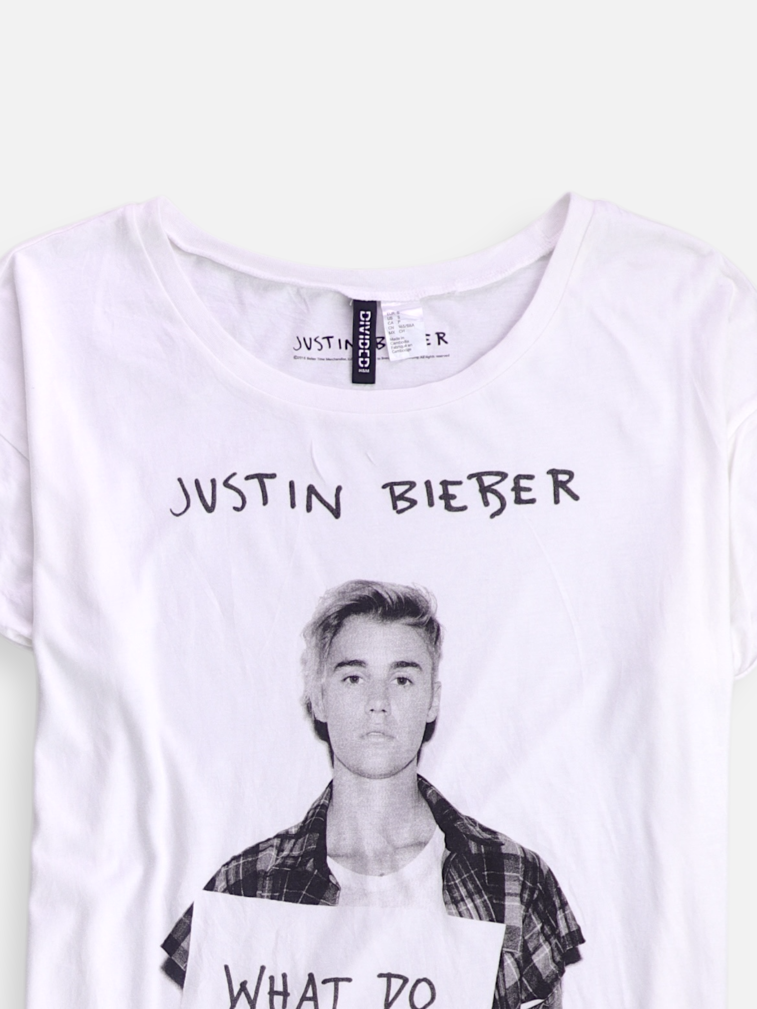 H&M Camiseta Grafica - Mujer - Small