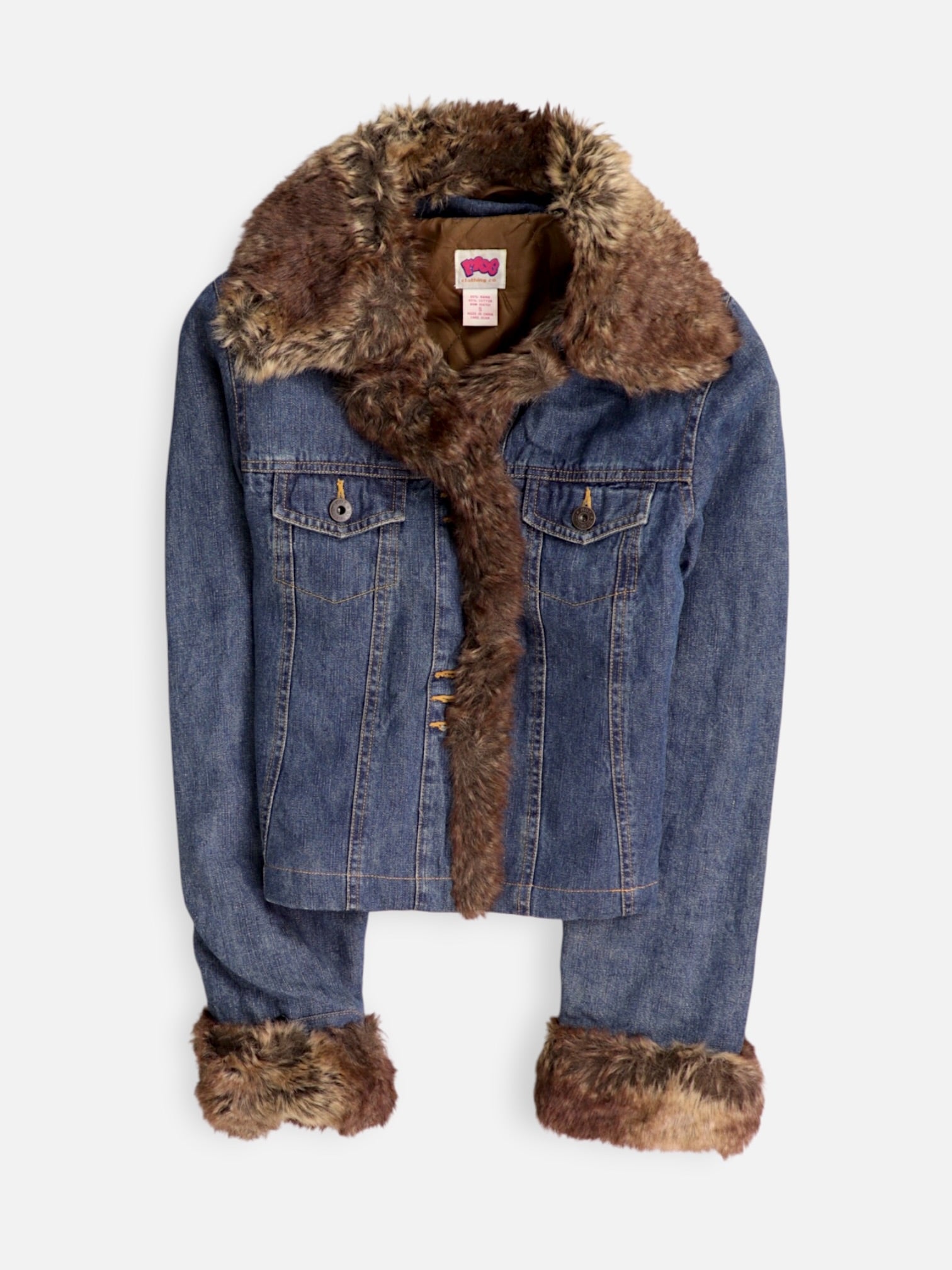Chaqueta Sherpa Trucker Denim - Mujer - Small