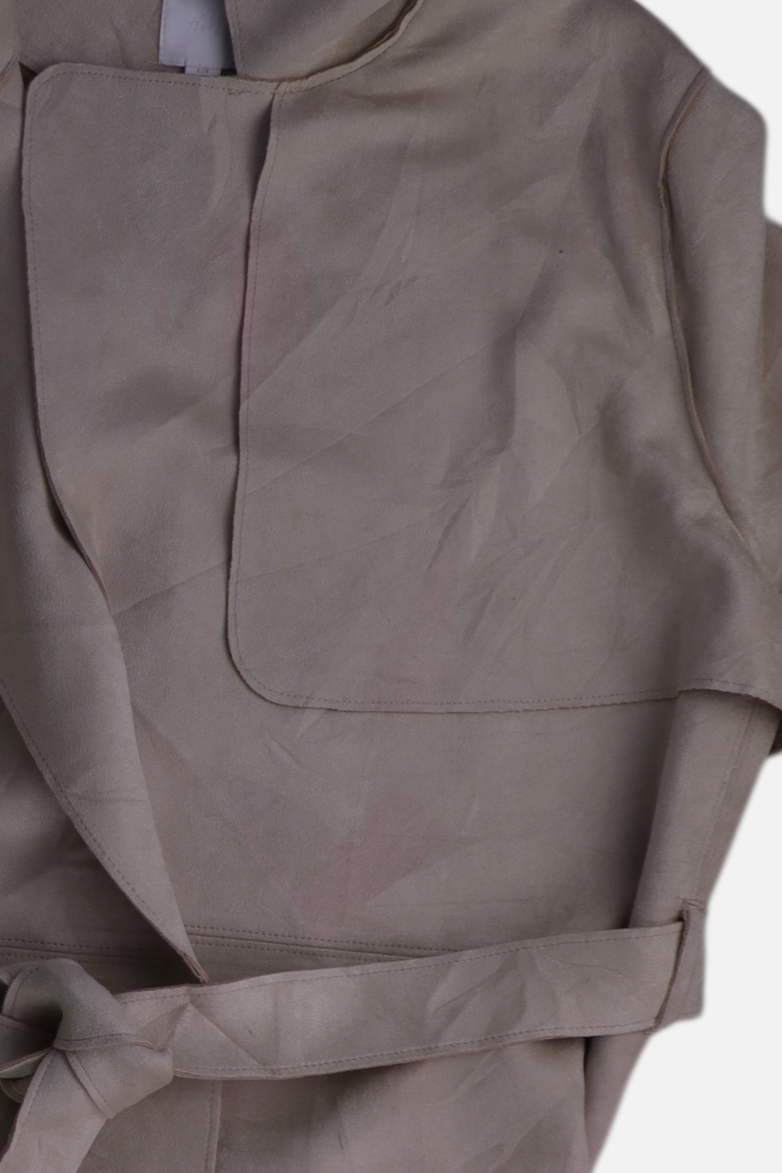 H&M Abrigo Trench Coat Suede - Mujer - Large