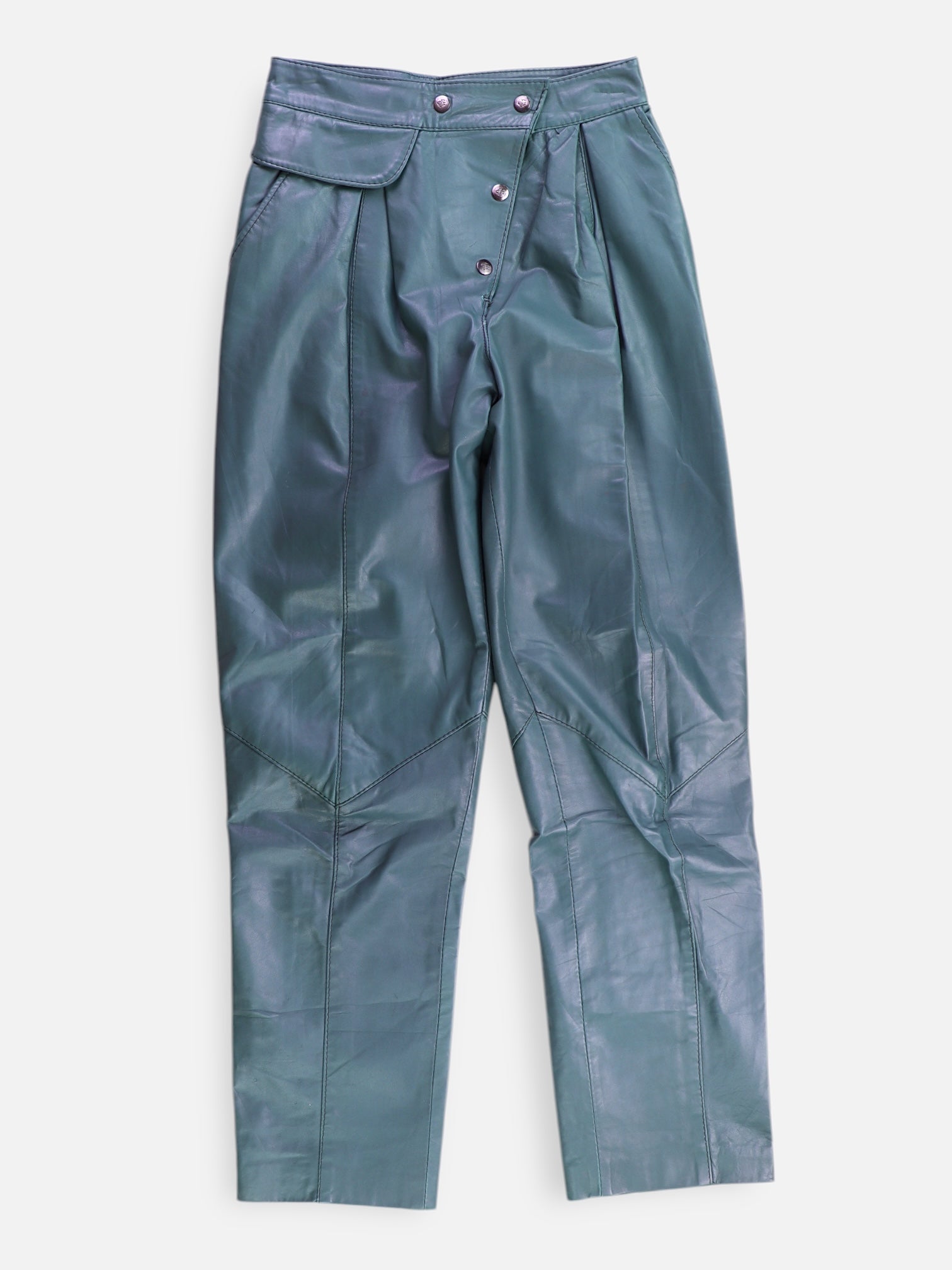 Pantalon Regular Fit Cuero - Mujer - 38