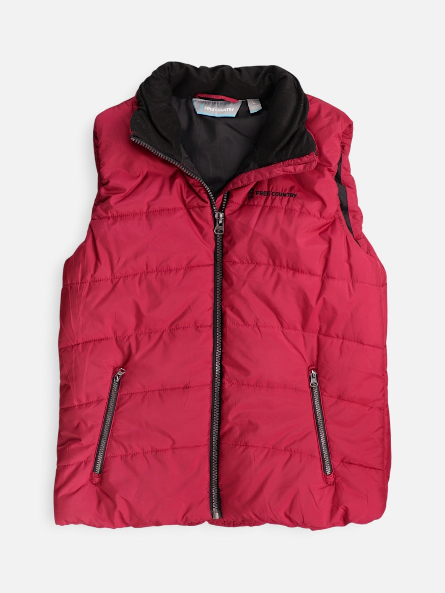 FREE COUNTY Chaleco Puffer - Mujer - Large