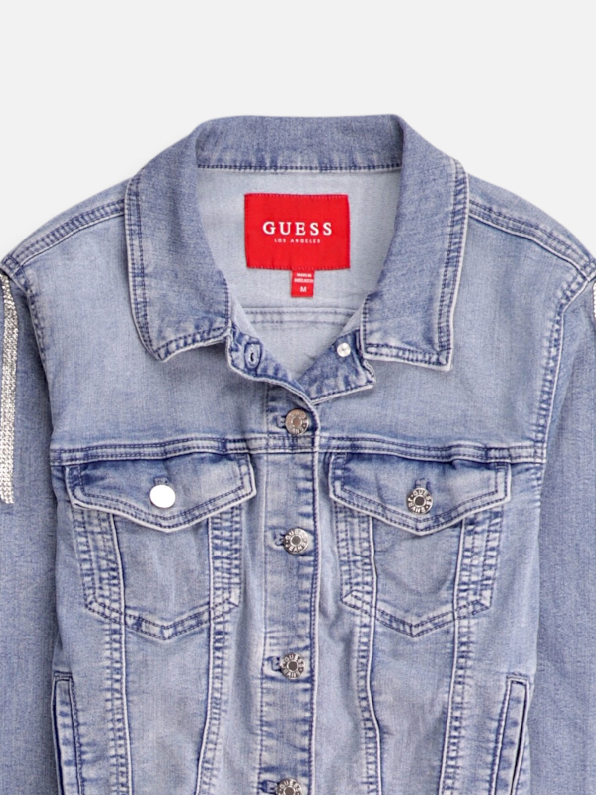 Guess Chaqueta Casual Denim - Mujer - Medium