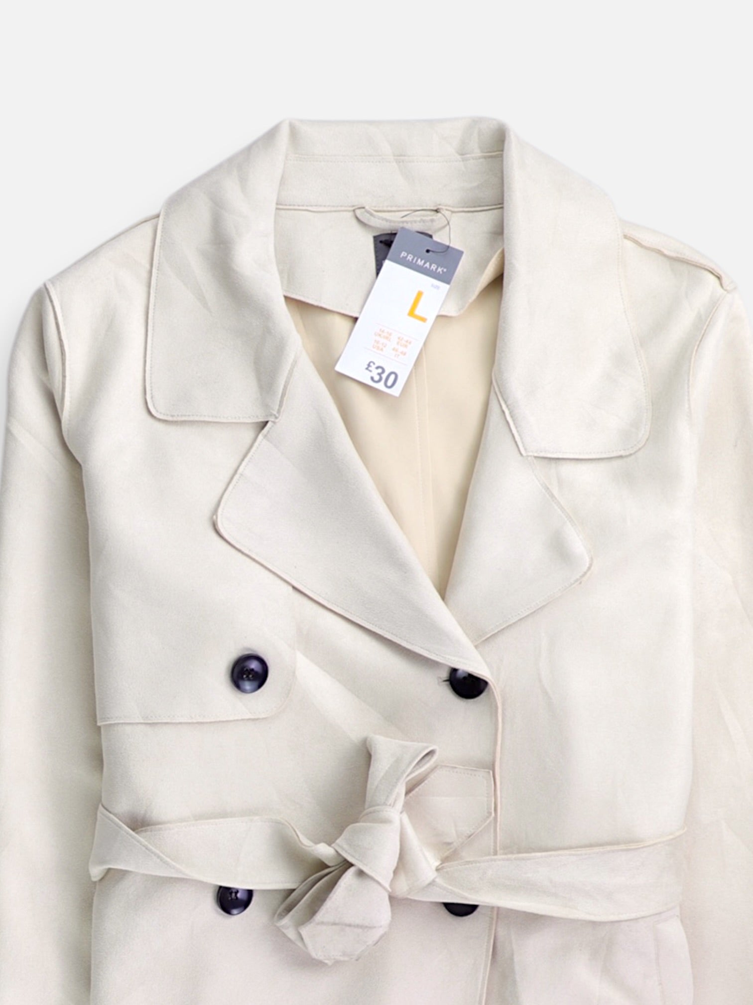 PRIMARK Chaqueta Trench coat Basic - Mujer - Large