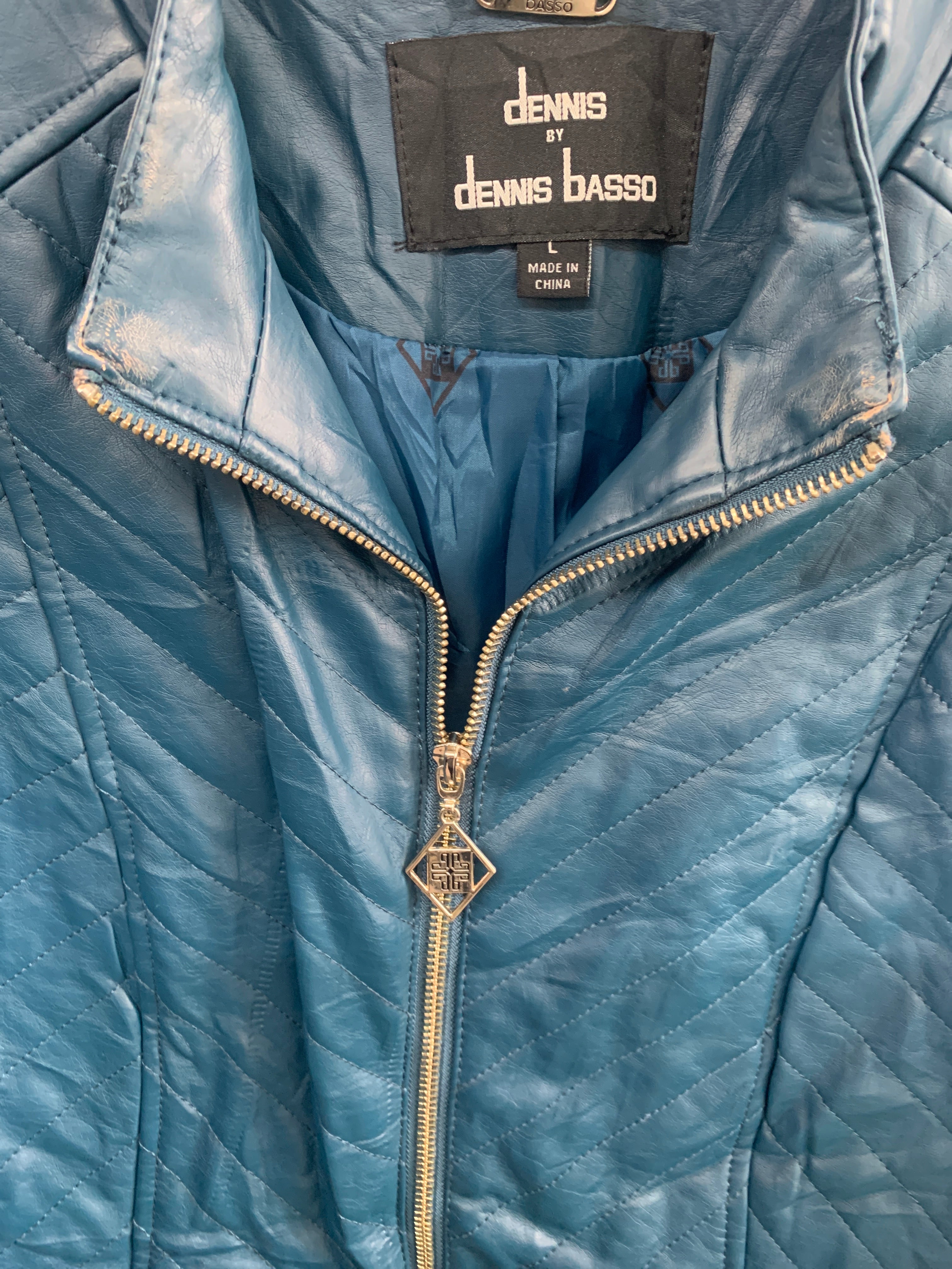 dennis basso Chaqueta Cuero Cuero - Hombre - Large