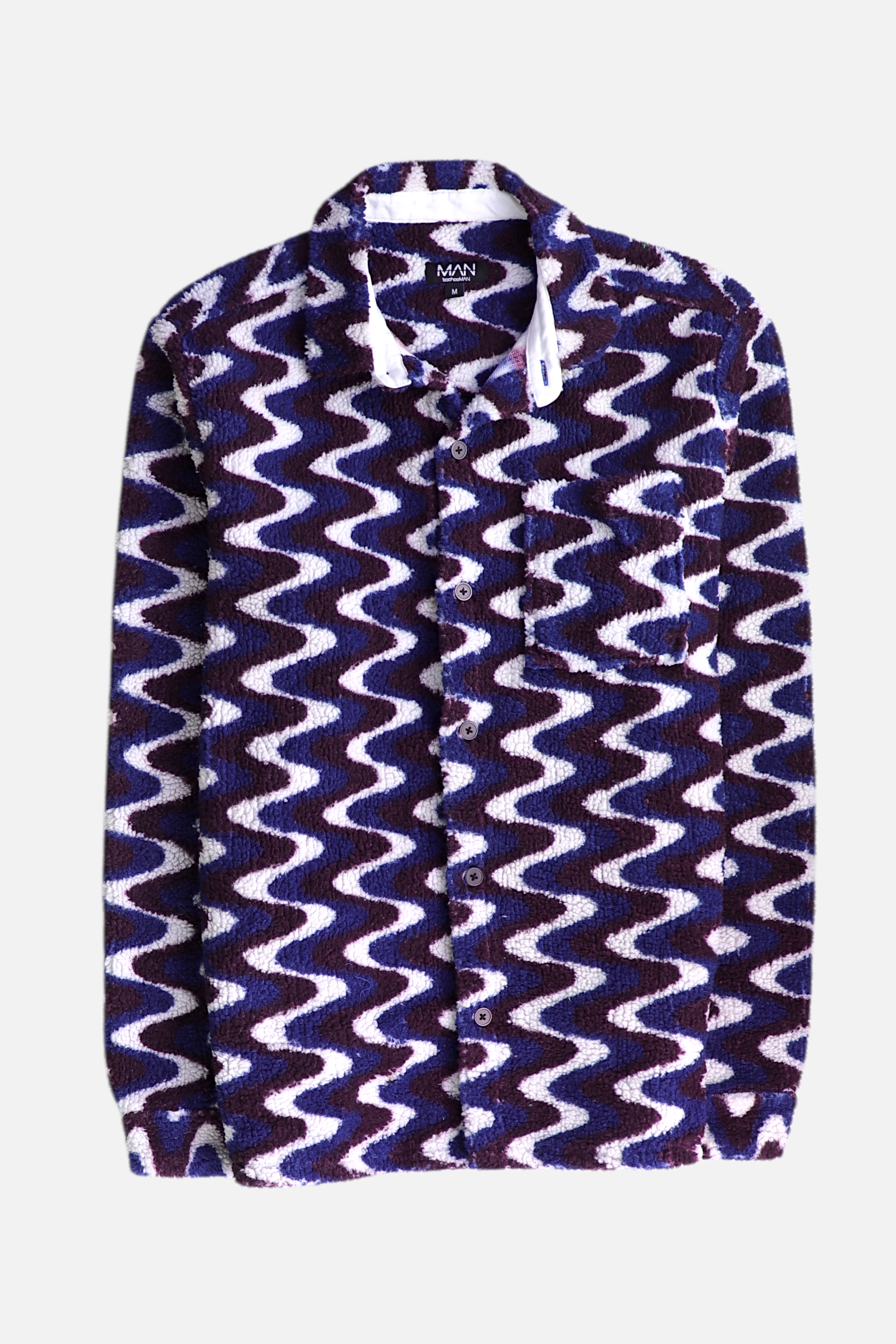 boohooman Chaqueta Sobrecamisa Color Block - Hombre - Medium