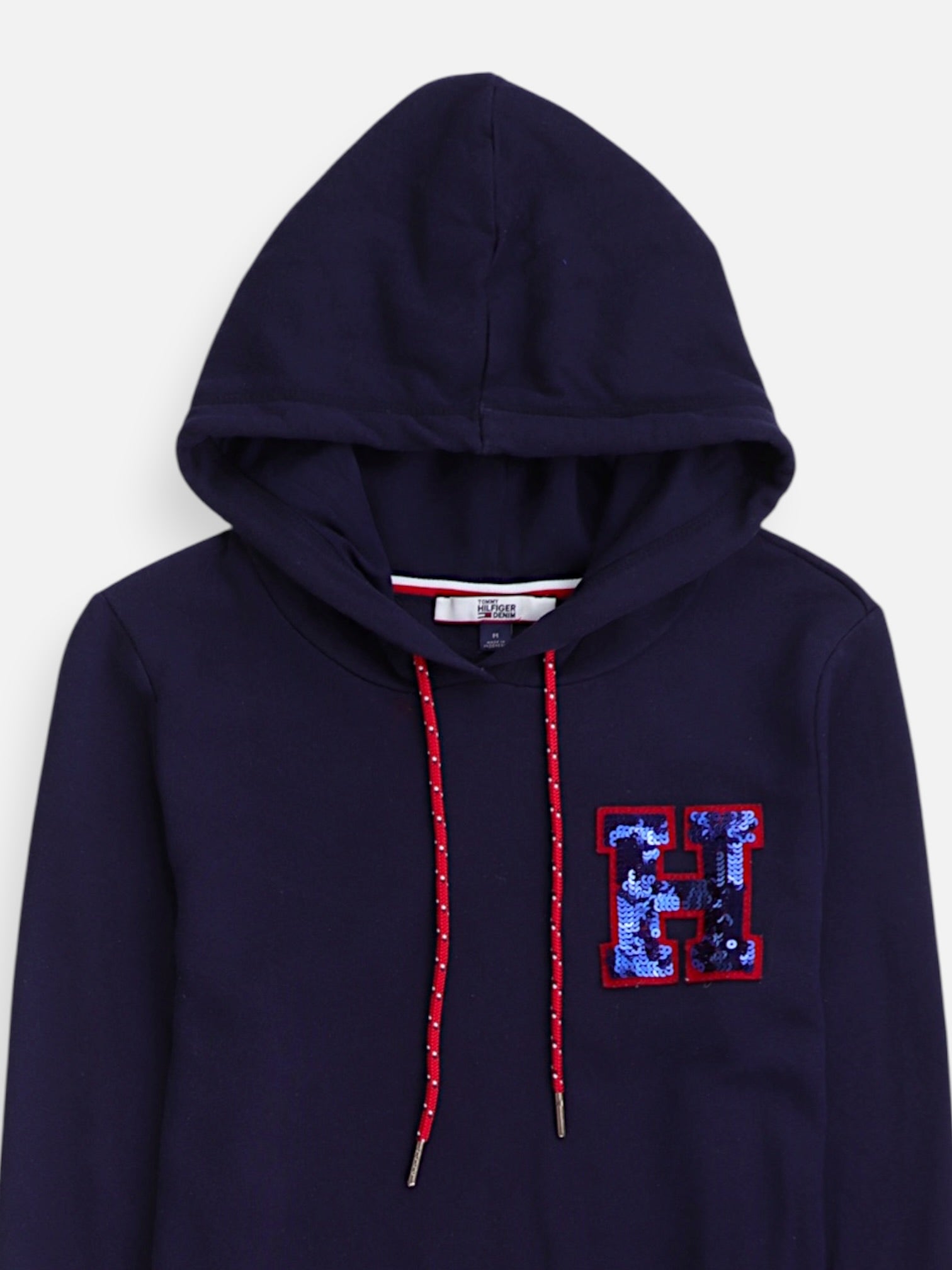 Tommy Hilfiger Sudadera Hoodie Largo - Mujer - Medium