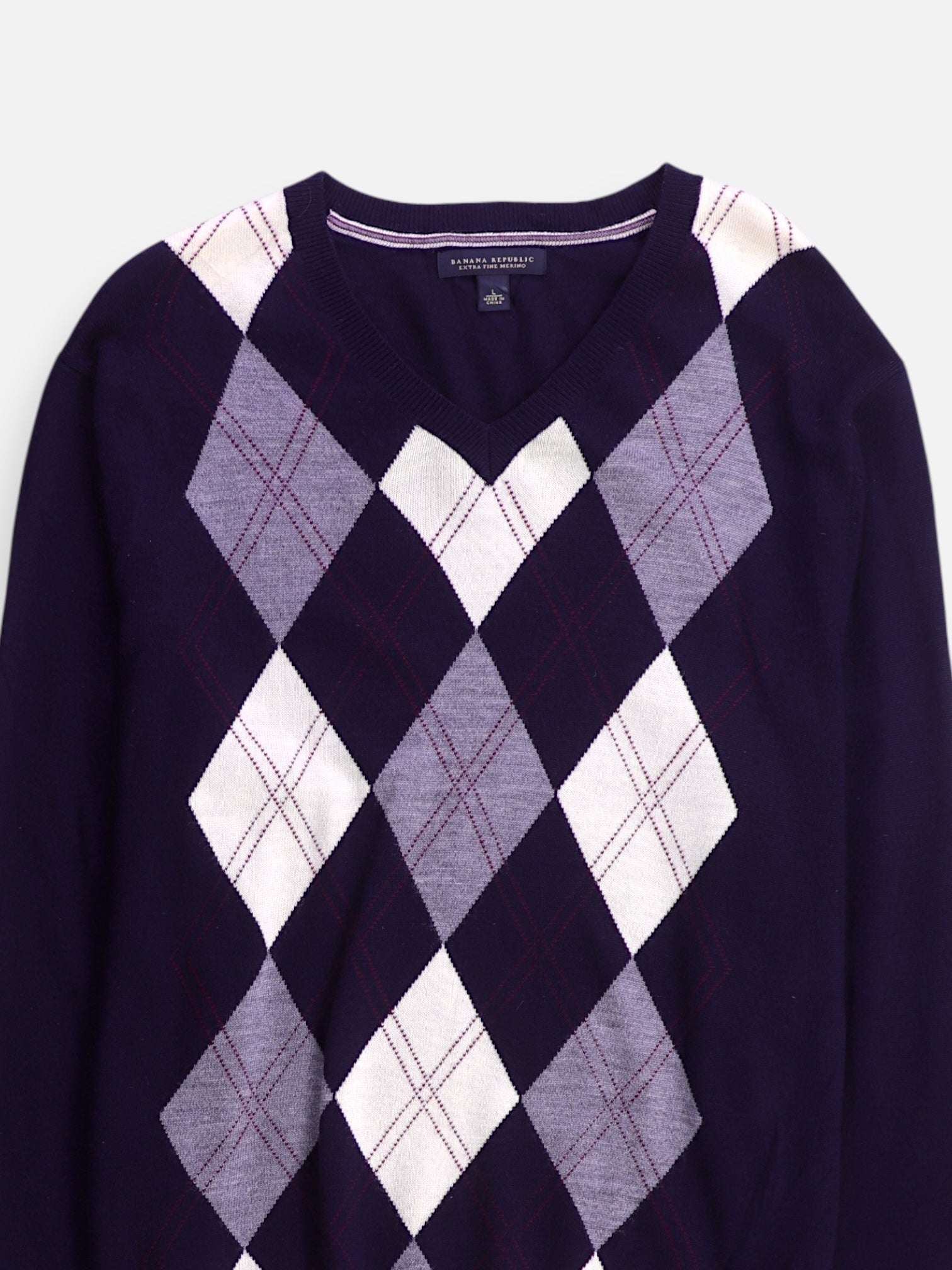 Banana Republic Sueter Knit Casual - Hombre - Large