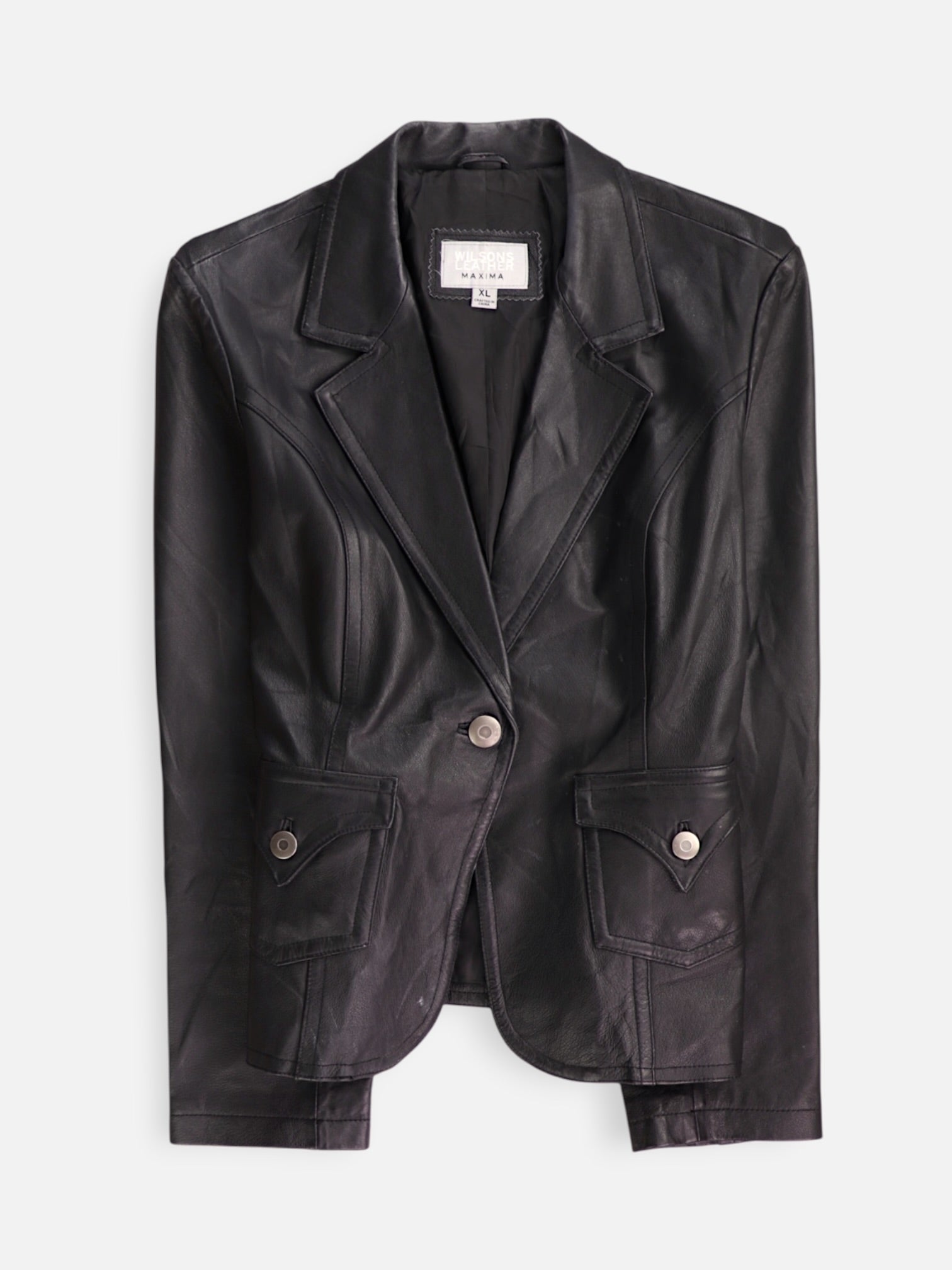 WILSONS LEATHER Chaqueta Casual Cuero - Mujer - XL