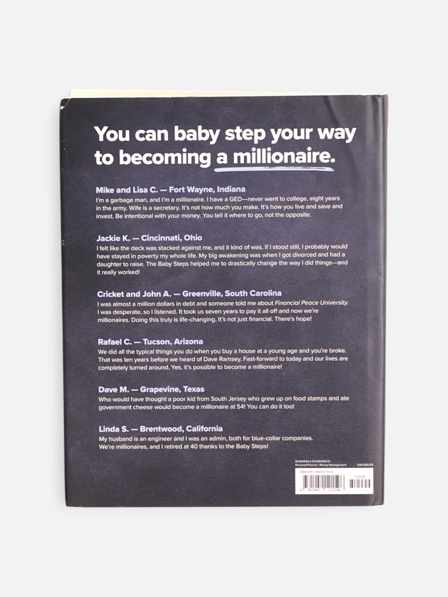 Libro BABY STEPS MILLIONAIRES  by DAVE RAMSEY